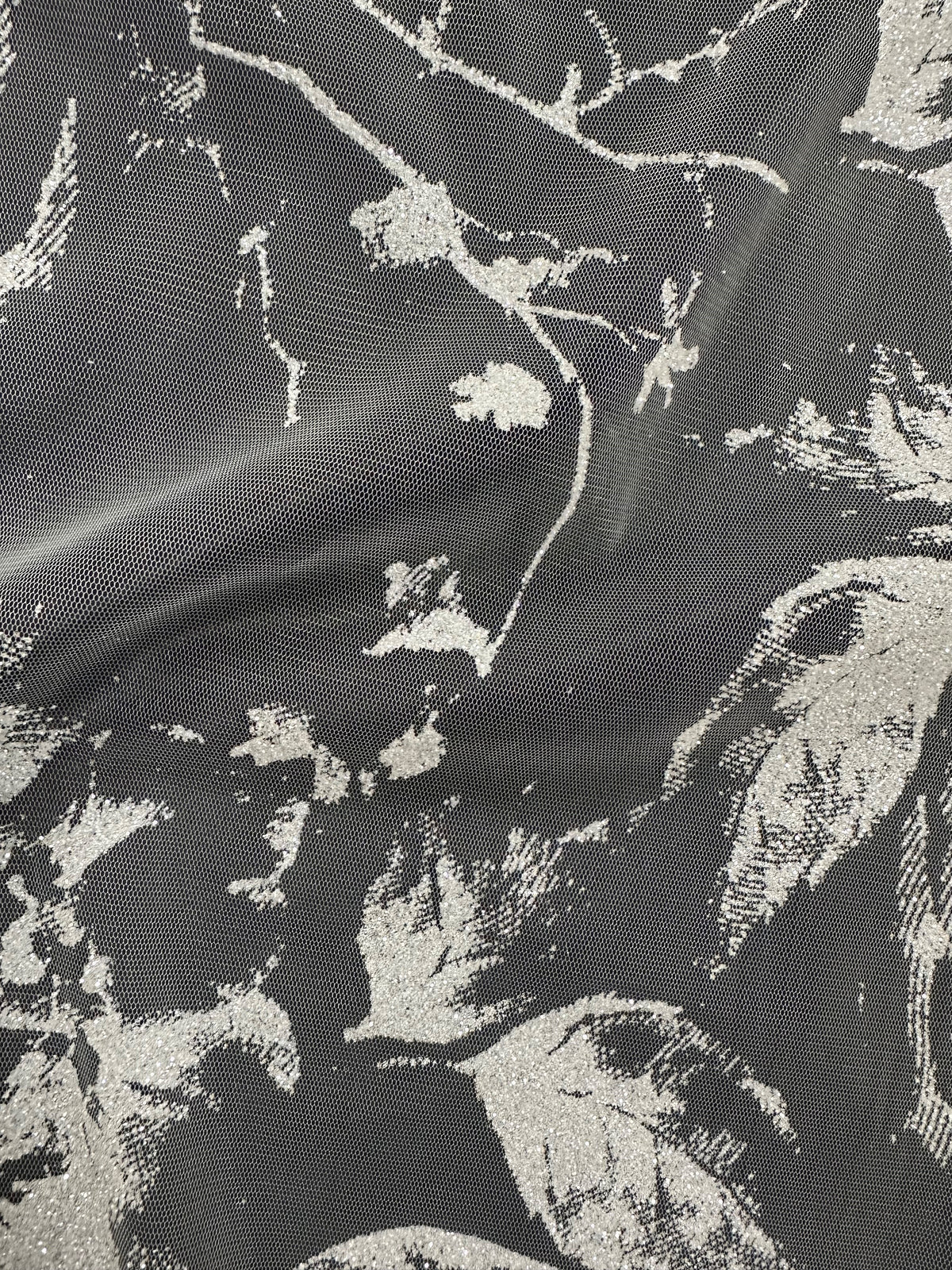 Dentelle à paillettes ivoire - Aiguille (CF Nicola)