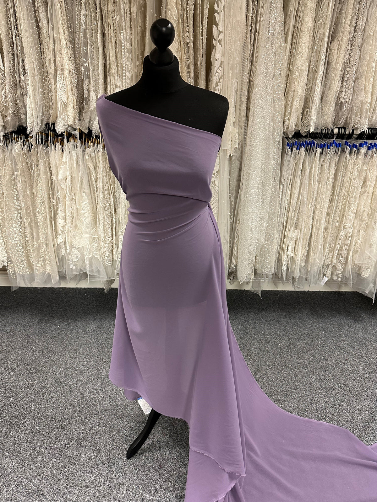 Tissu Mousseline de Polyester Violet - Serendipity