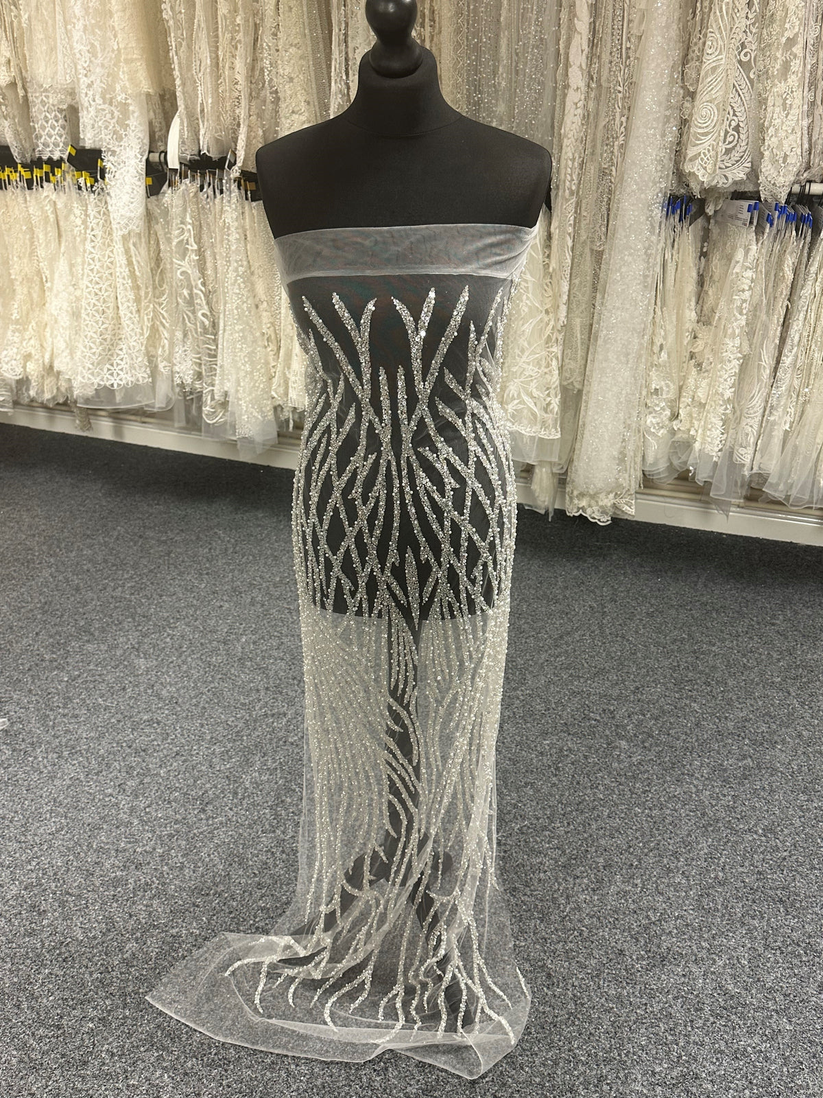 Tulle embelli ivoire - Alba