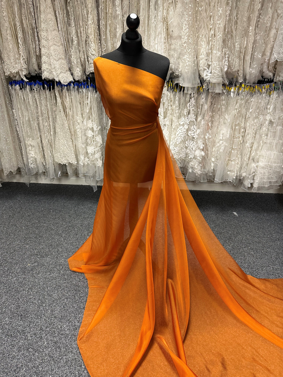 Mousseline de Polyester Châtaigne - Honesty