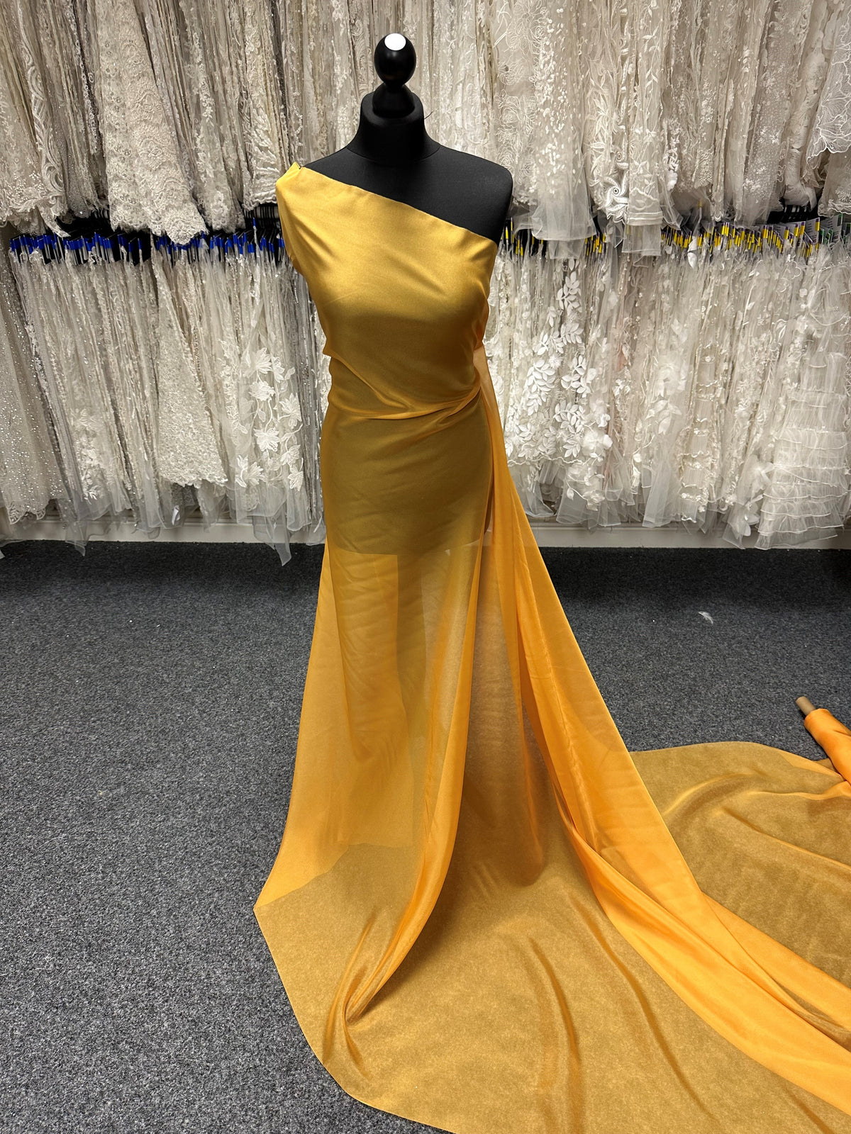 Mousseline de Polyester Safran - Honesty