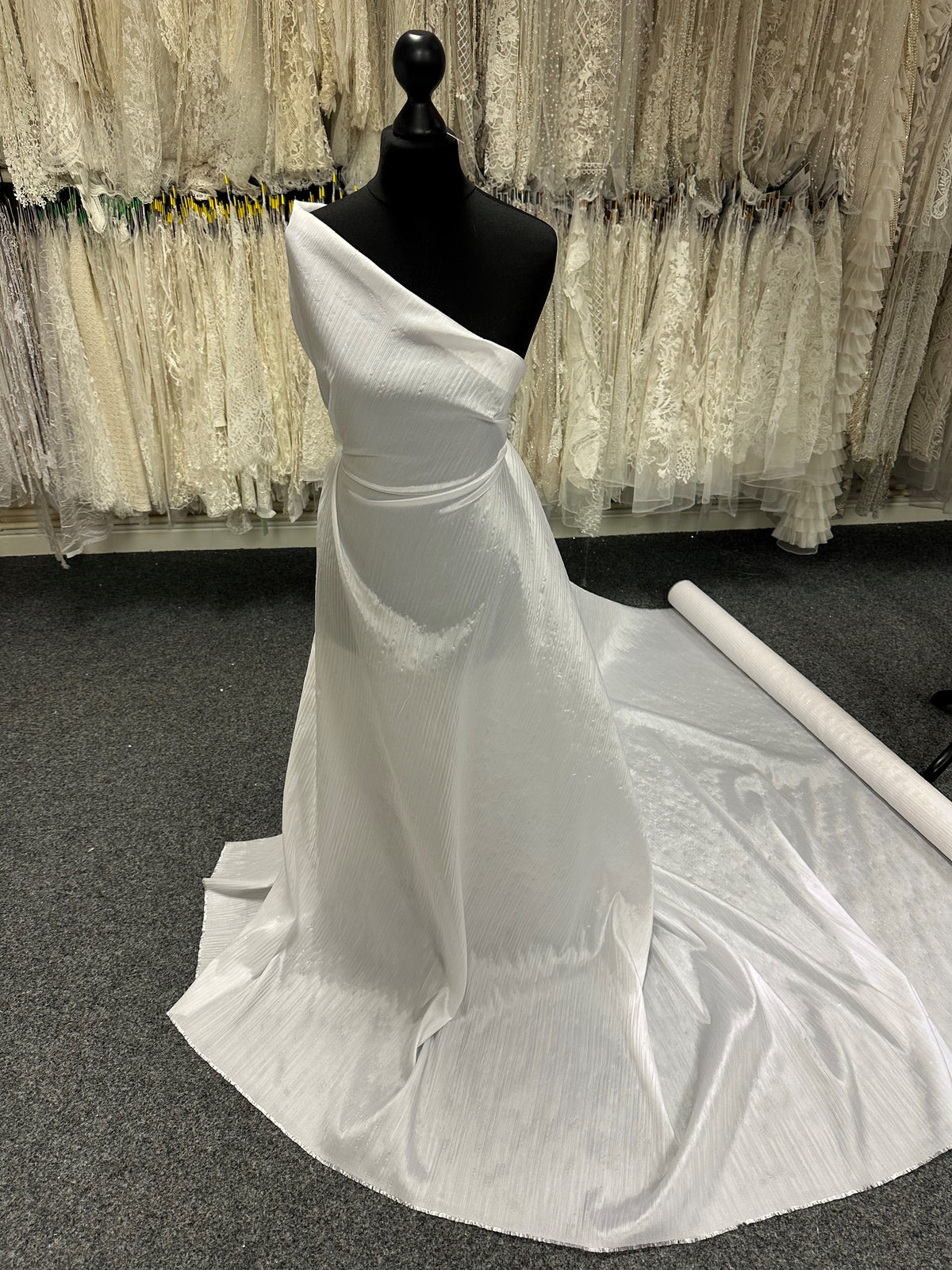 Satin Froissé Blanc - Magnitude