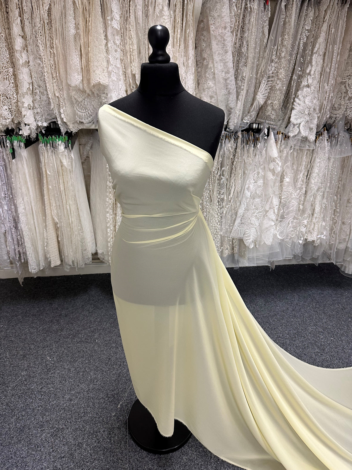 Tissu Mousseline de Polyester Jaune - Serendipity