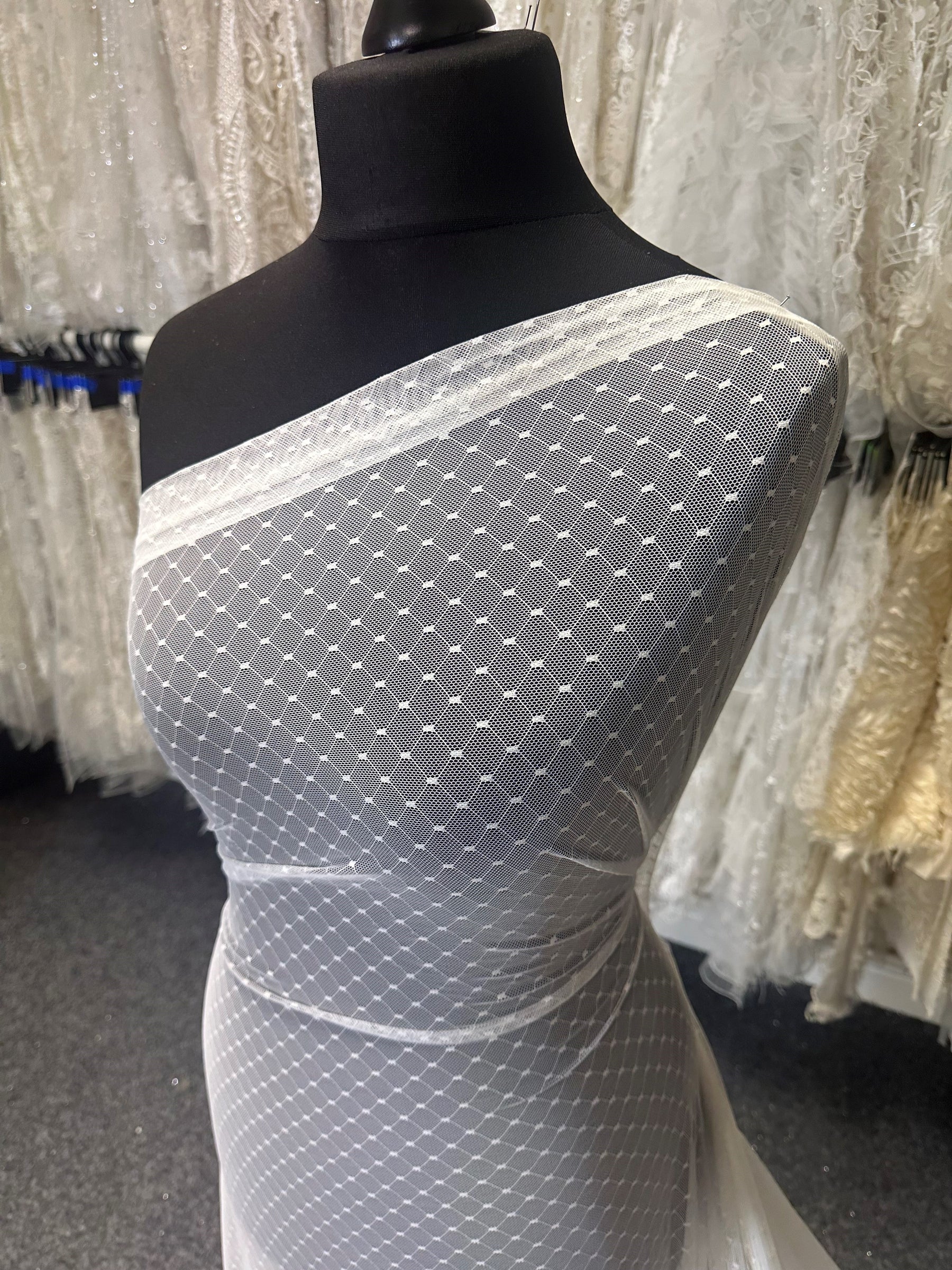 Tulle extensible ivoire - Opulence