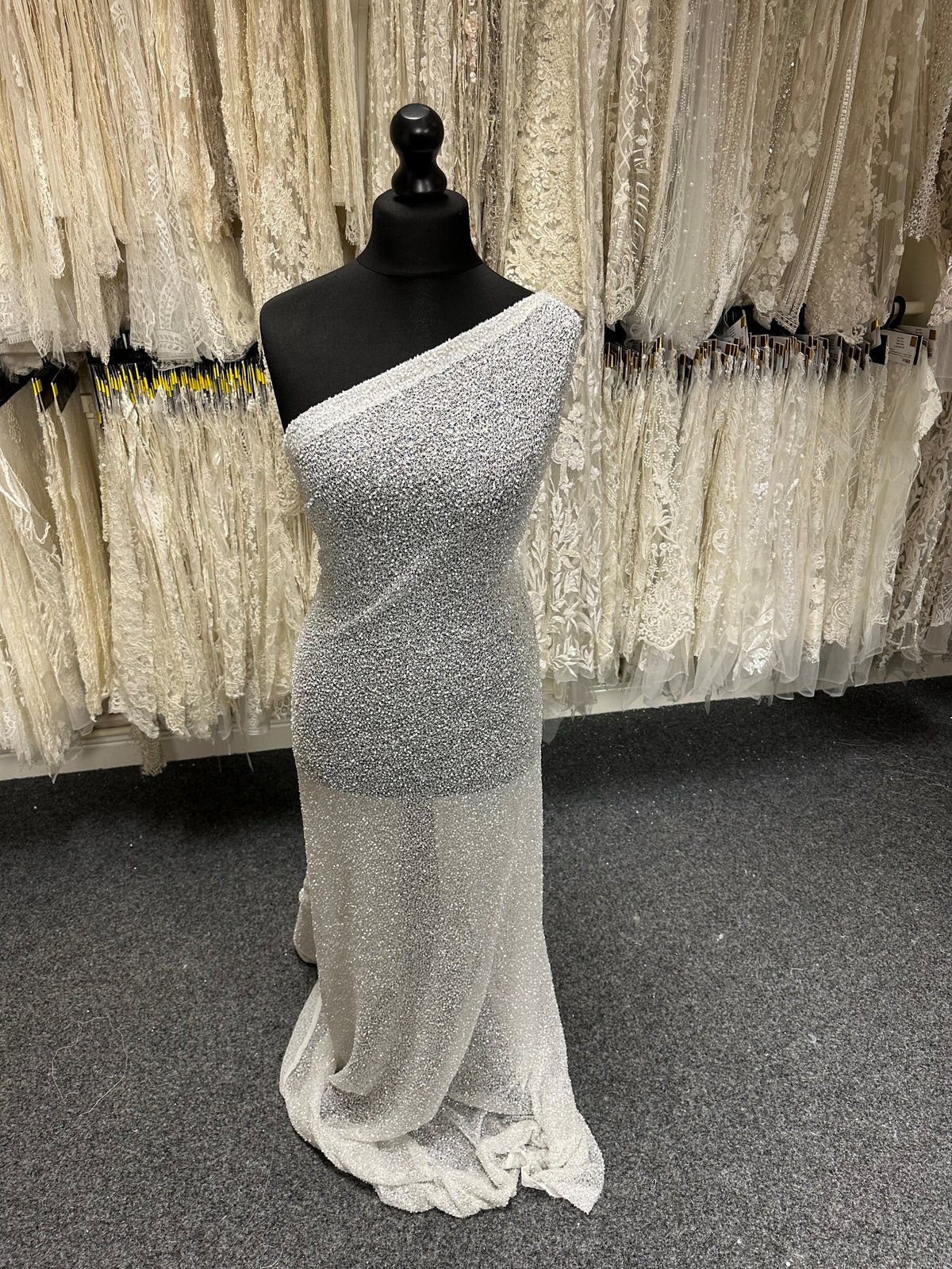 Dentelle perlée ivoire - Tammy