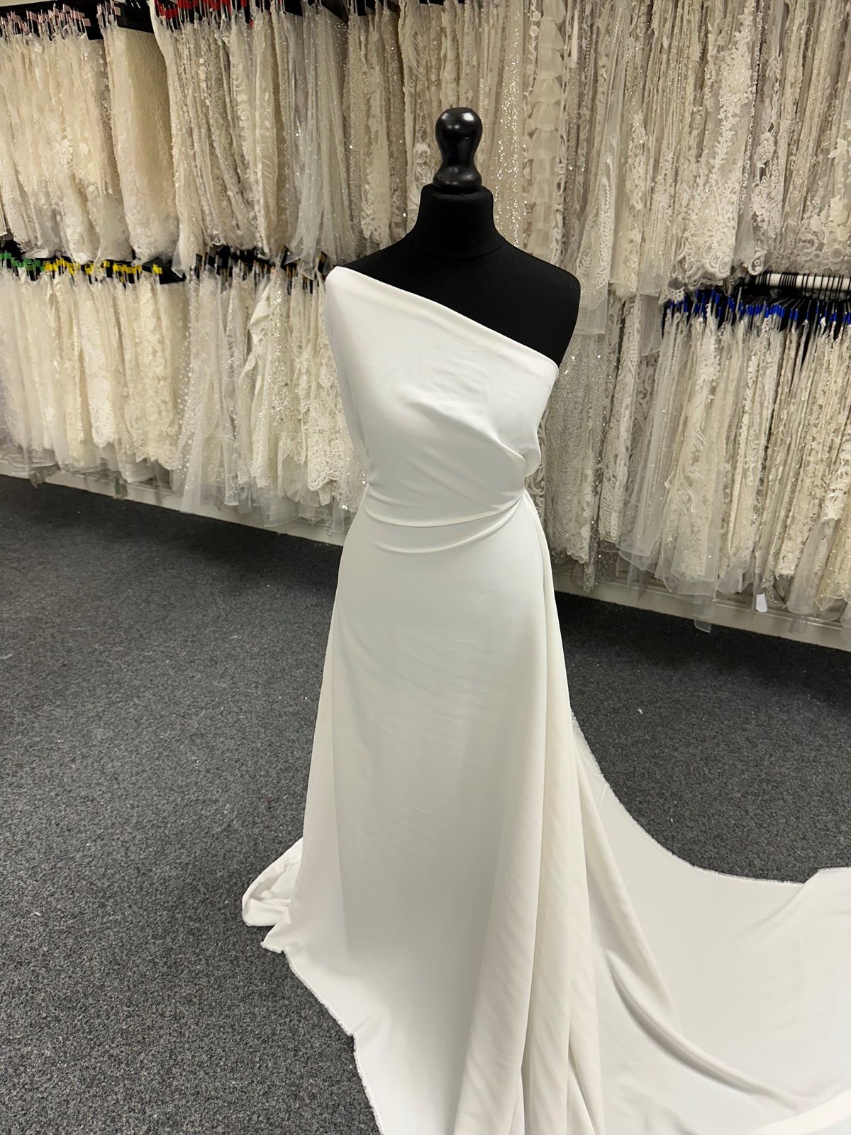 Crêpe de luxe en viscose acétate ivoire - Satire