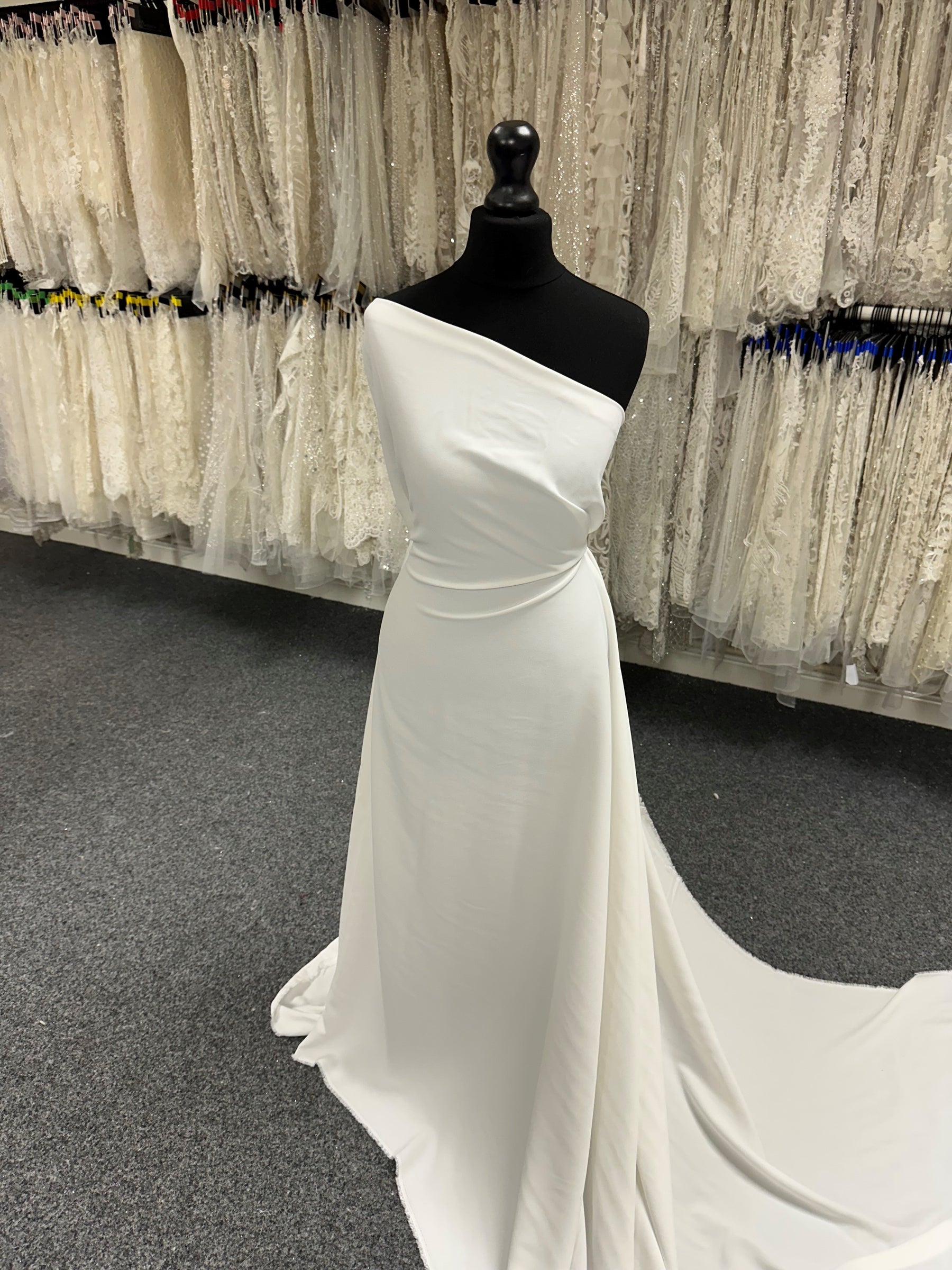 Crêpe de luxe en viscose acétate ivoire - Satire