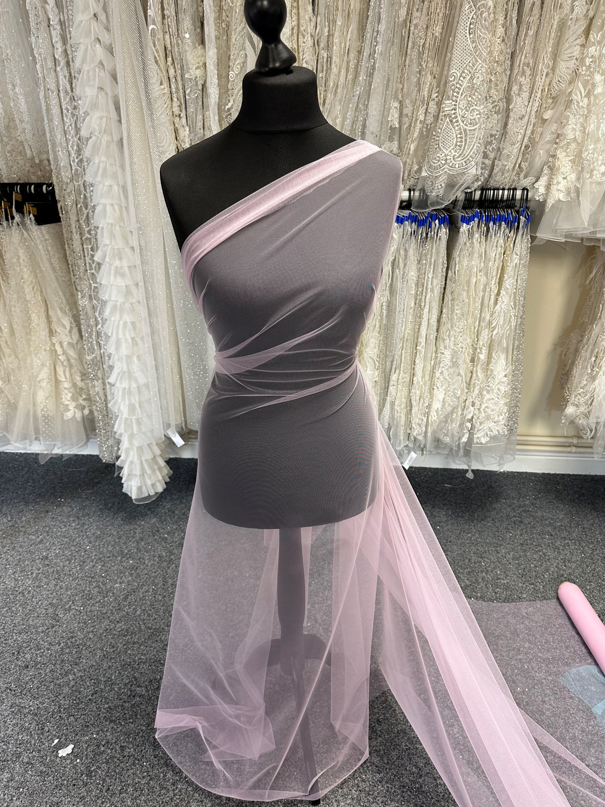 Tulle Rose Coquillage - Carnival