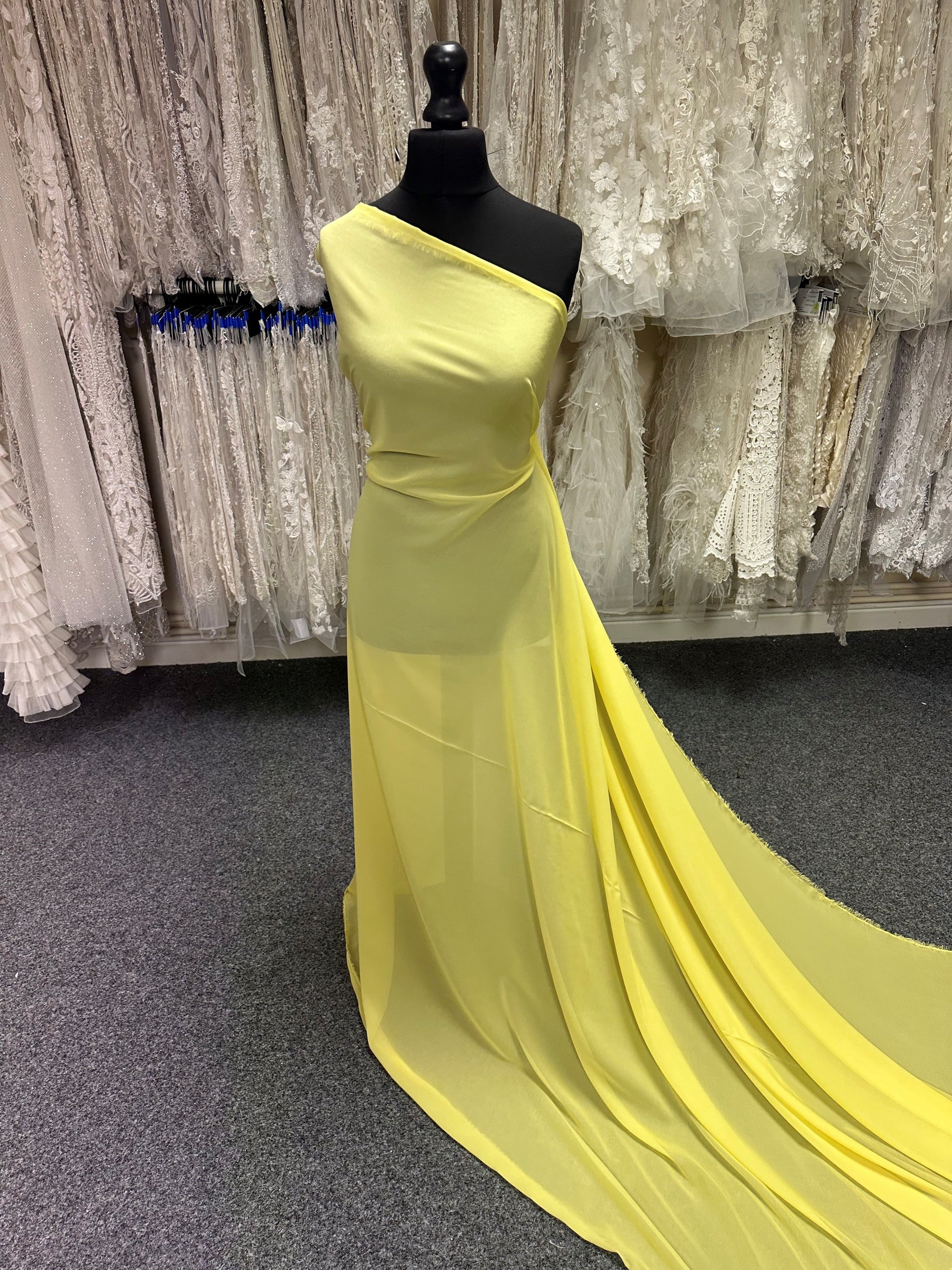 Mousseline Polyester Jaune - Bienveillance