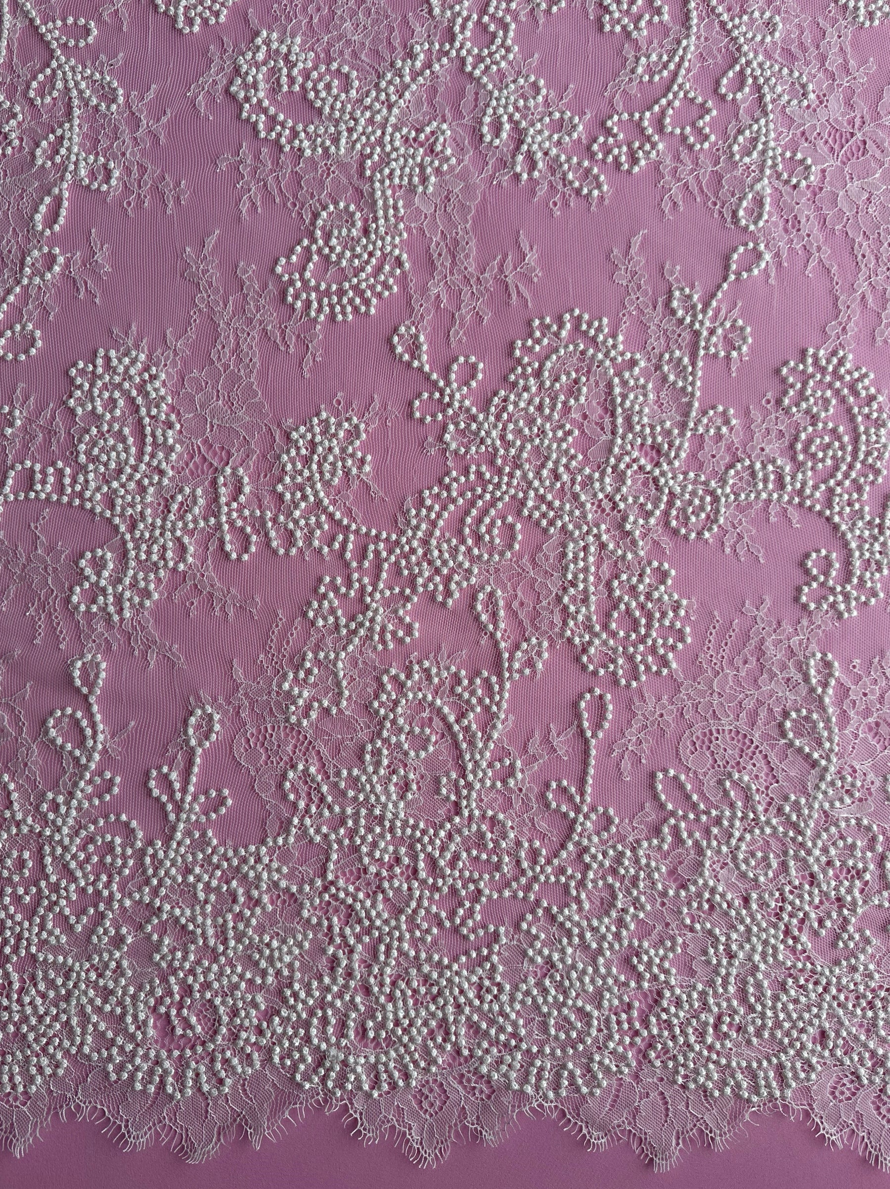 Dentelle Brodée Ivoire - Potentia
