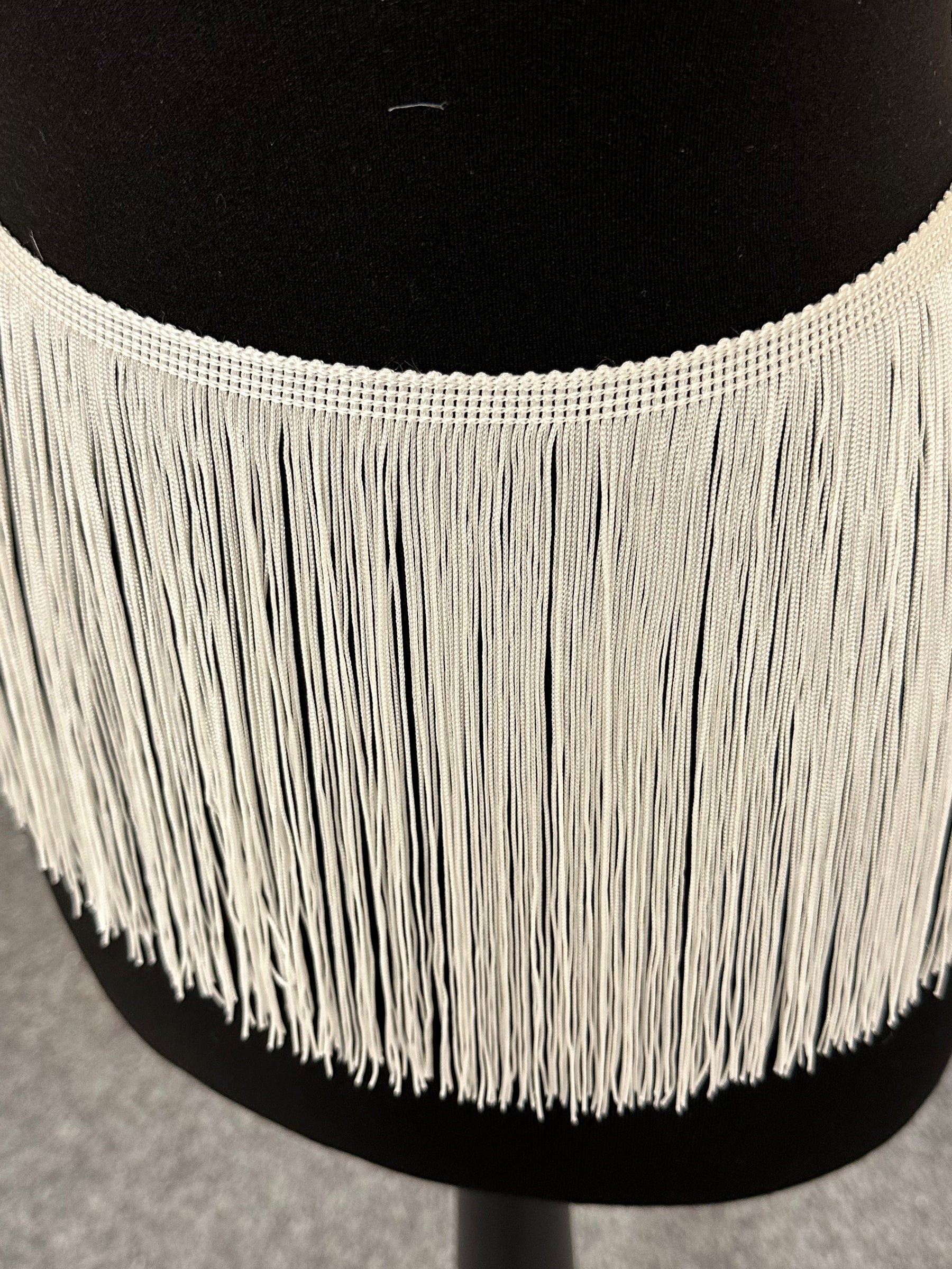 Bordure à franges ivoire - Flounce
