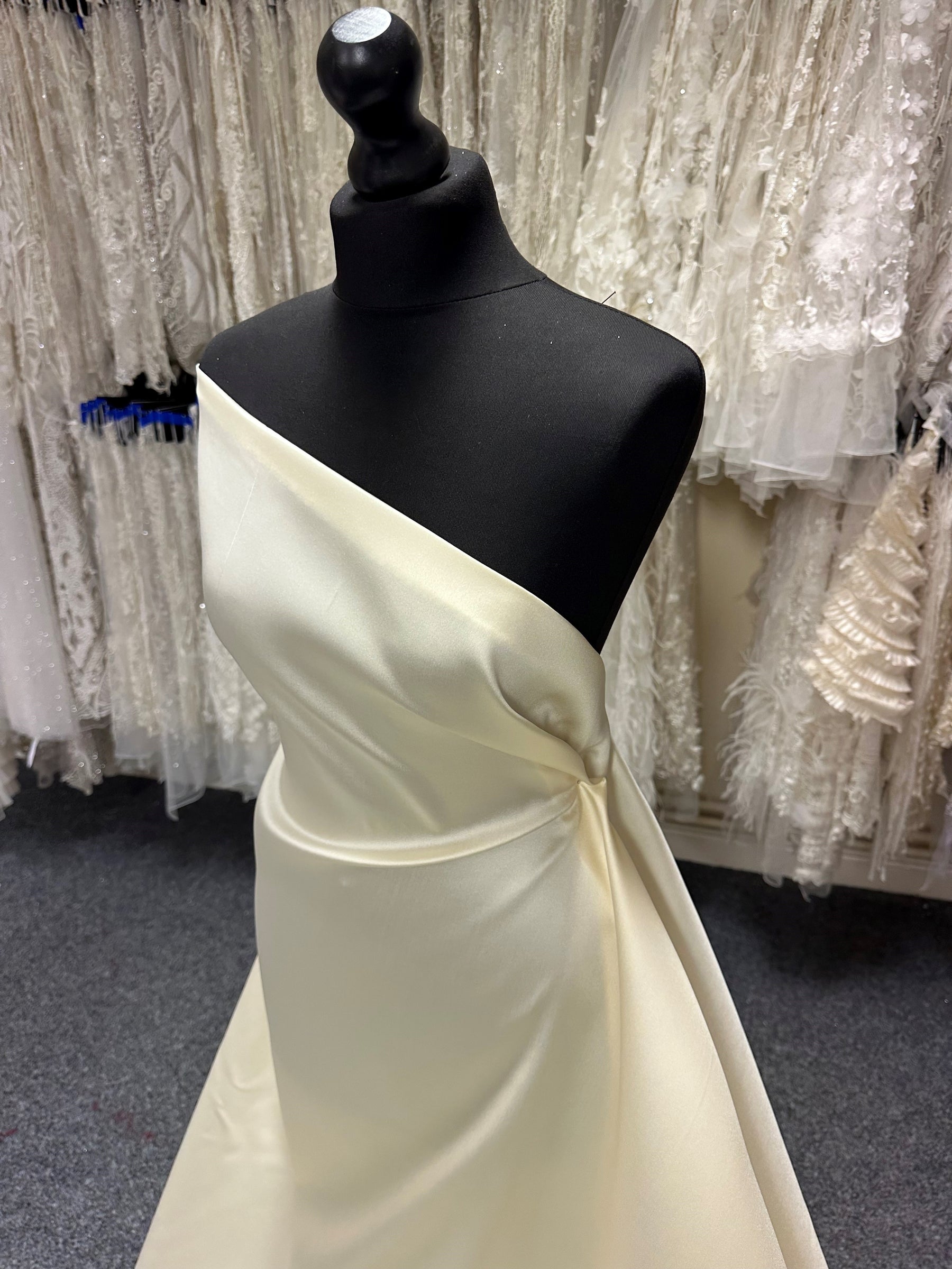 Satin de soie mélangée champagne - Suave