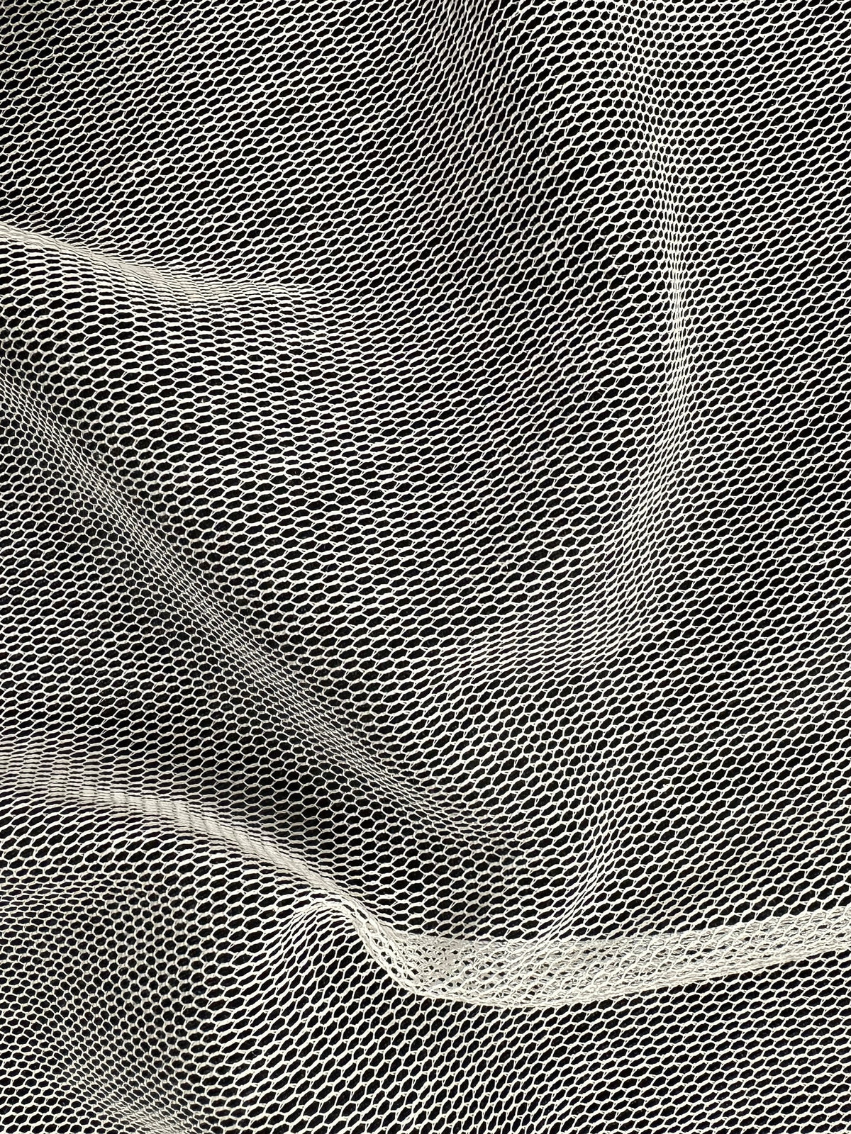 Tulle de coton ivoire - Astucieux