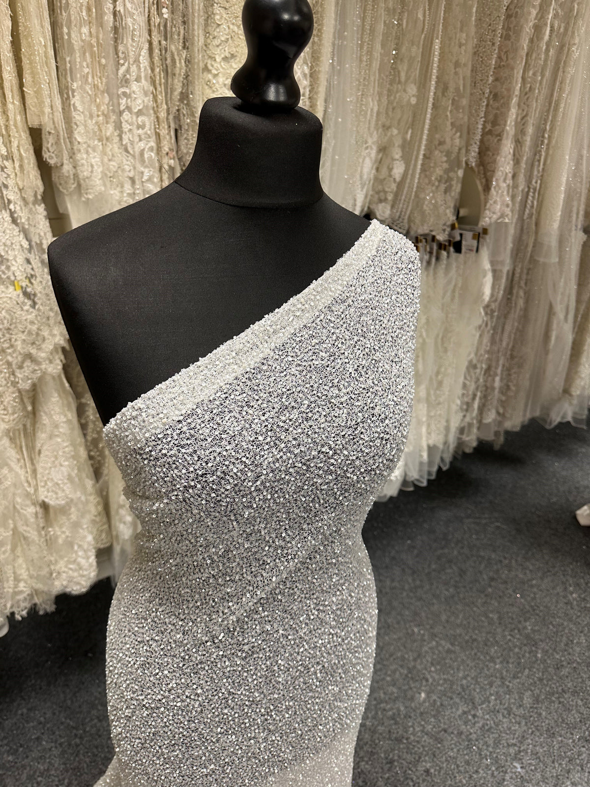 Dentelle perlée ivoire - Tammy