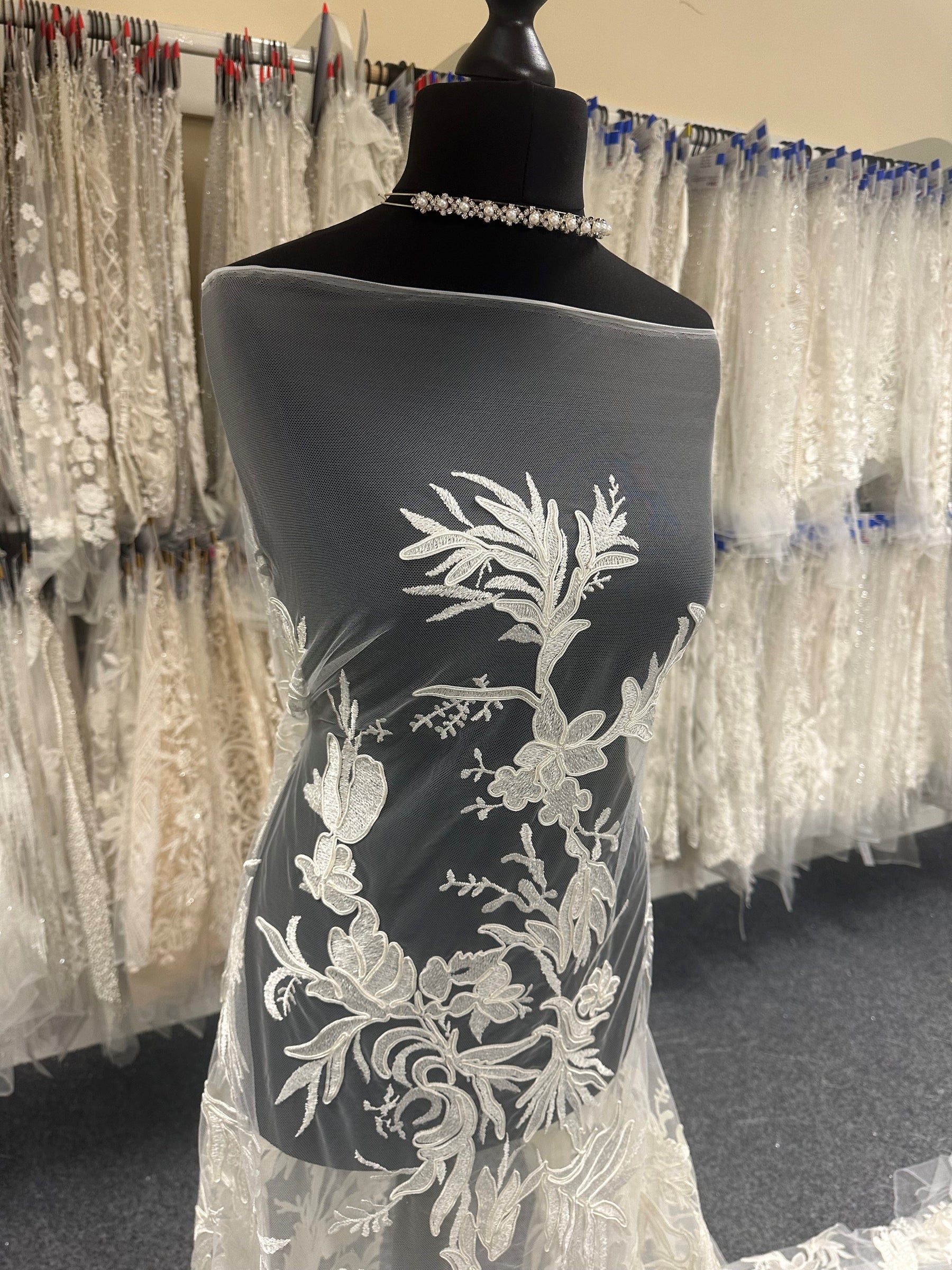 Dentelle Broderie Cordon Ivoire - Calisto