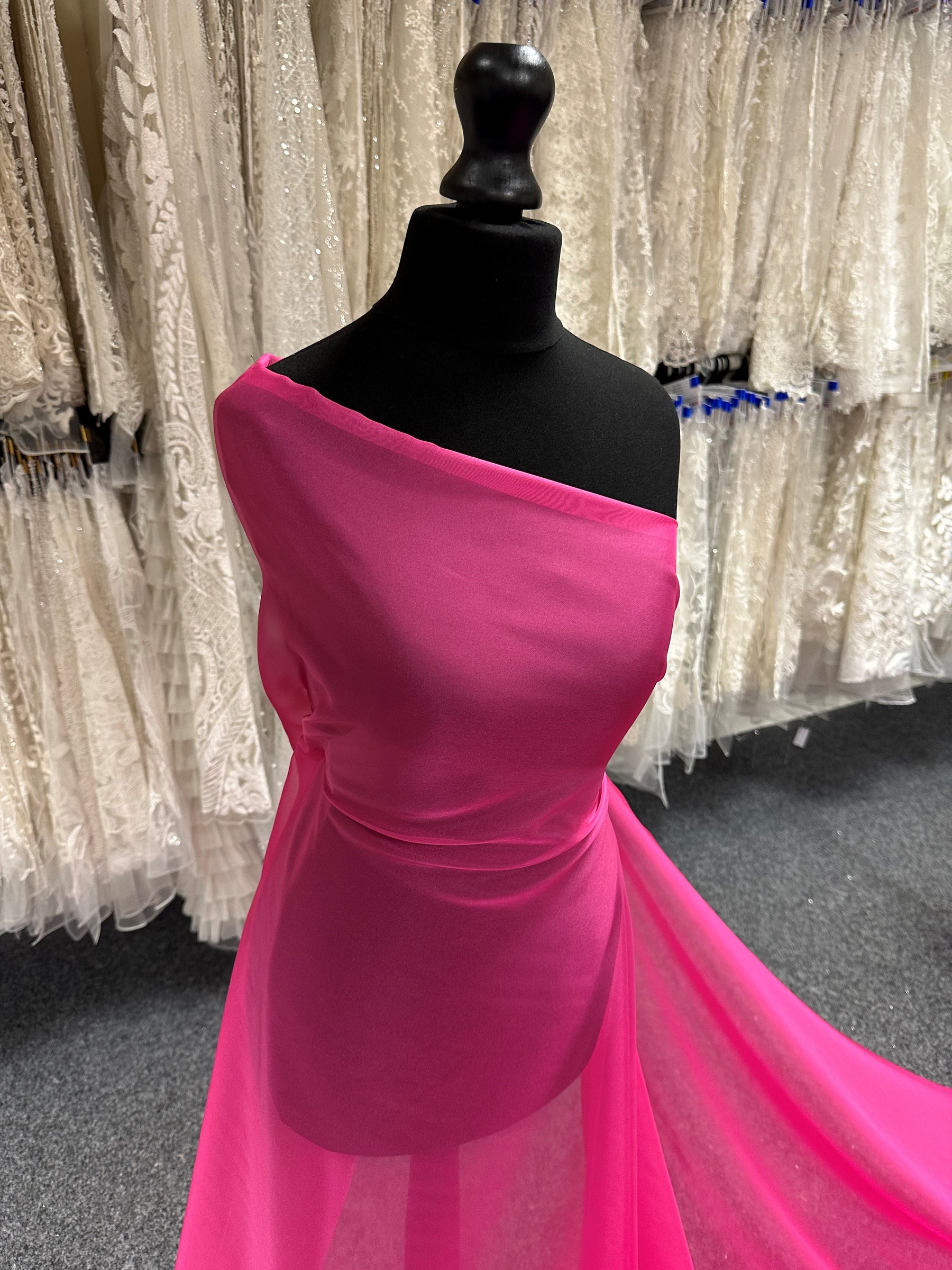 Mousseline de Polyester Rose - Honesty