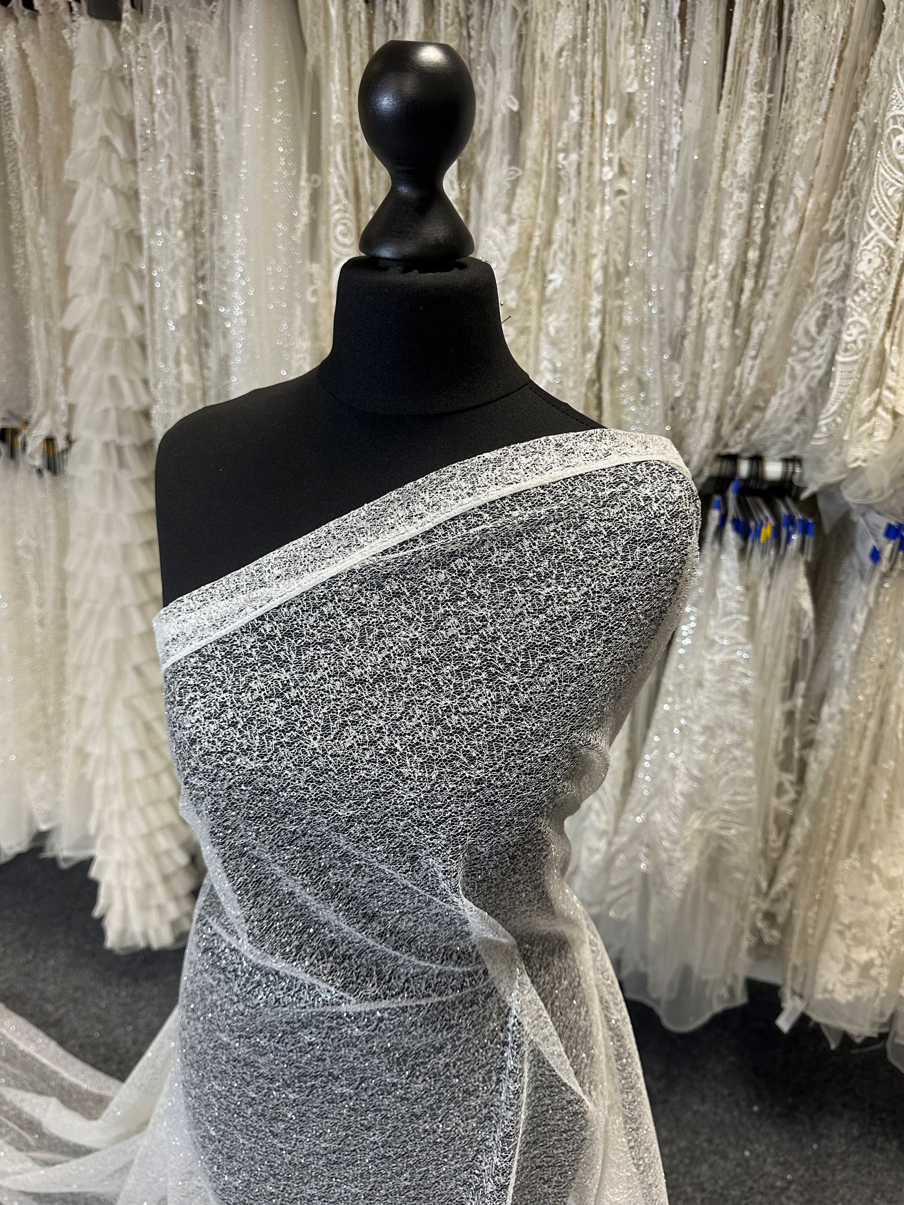 Tulle pailleté ivoire - Saylor