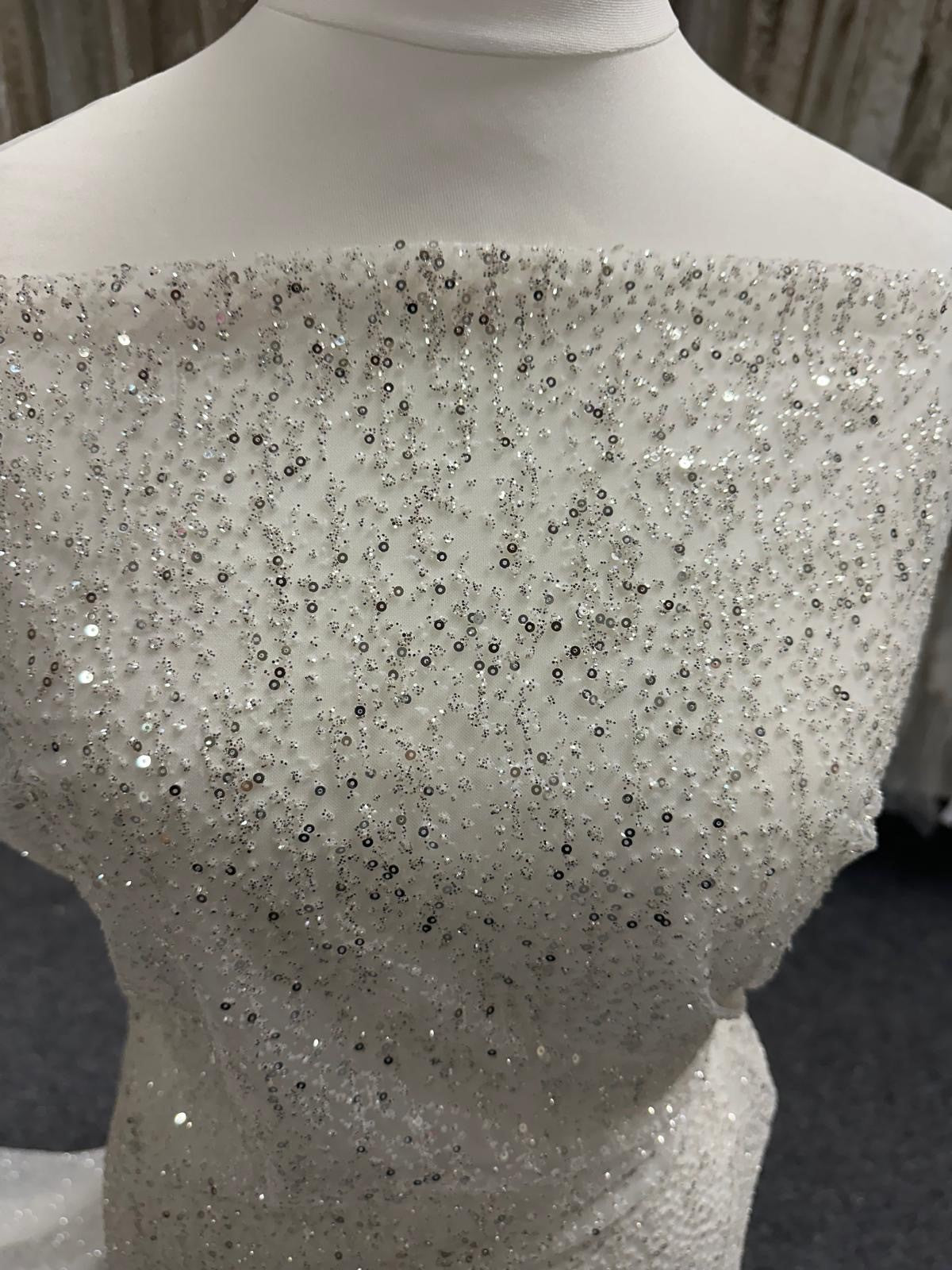 Tulle à Paillettes Ivoire - Ottoman