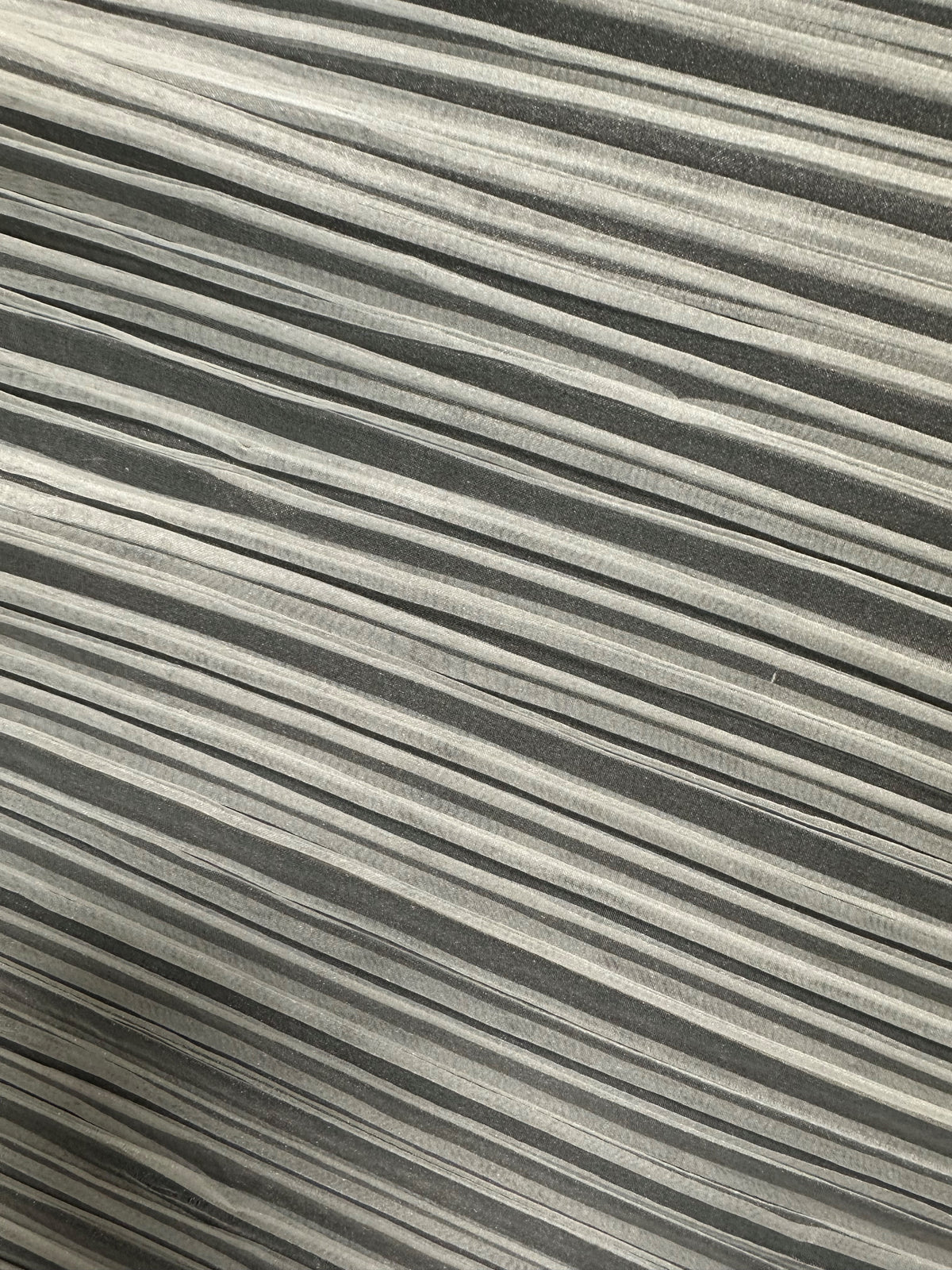 Organza de polyester plissé ivoire - Flirt