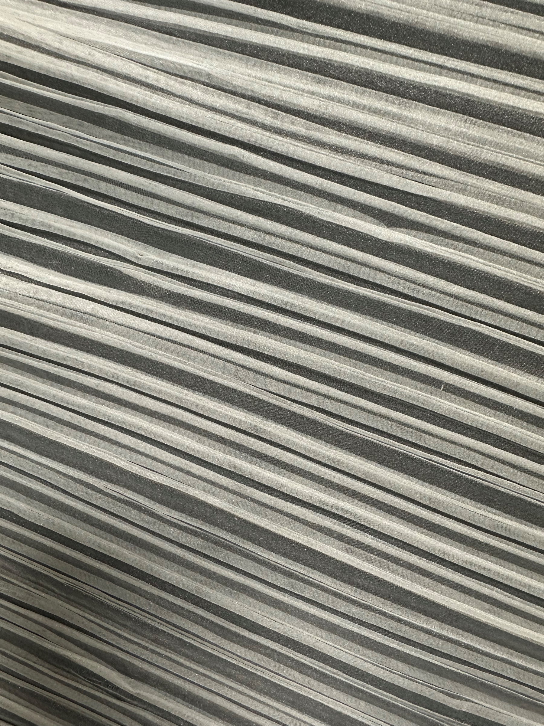 Ivory Pleated Polyester Organza - Flirtation