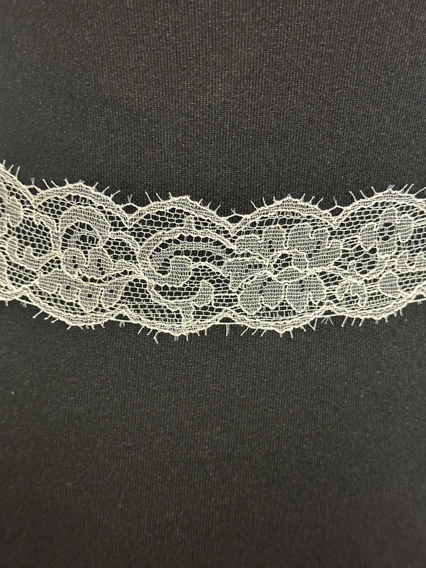 Bordure en dentelle ivoire chantilly - Imogen