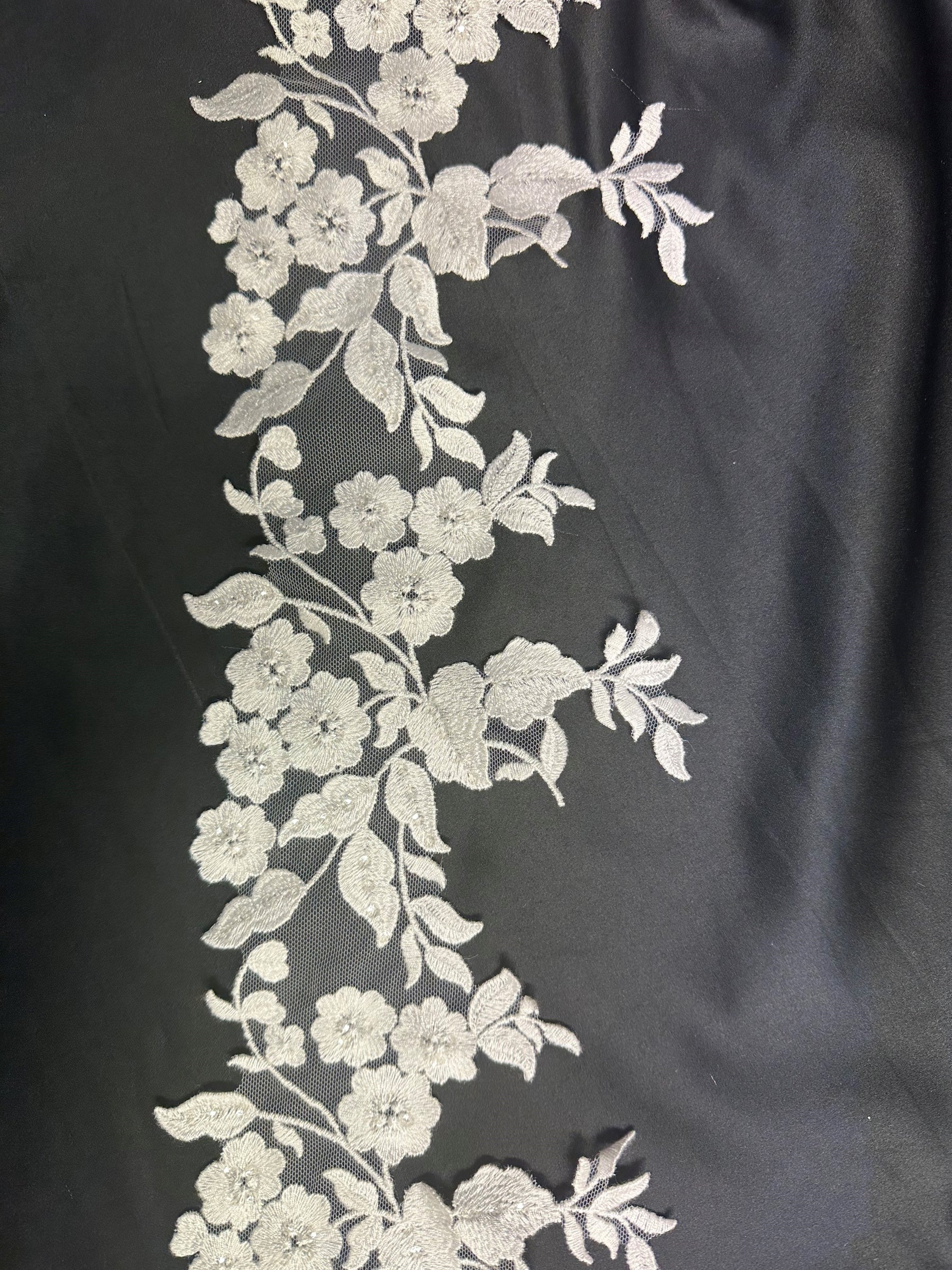 Ivory Sequin Lace Trim - Giddy