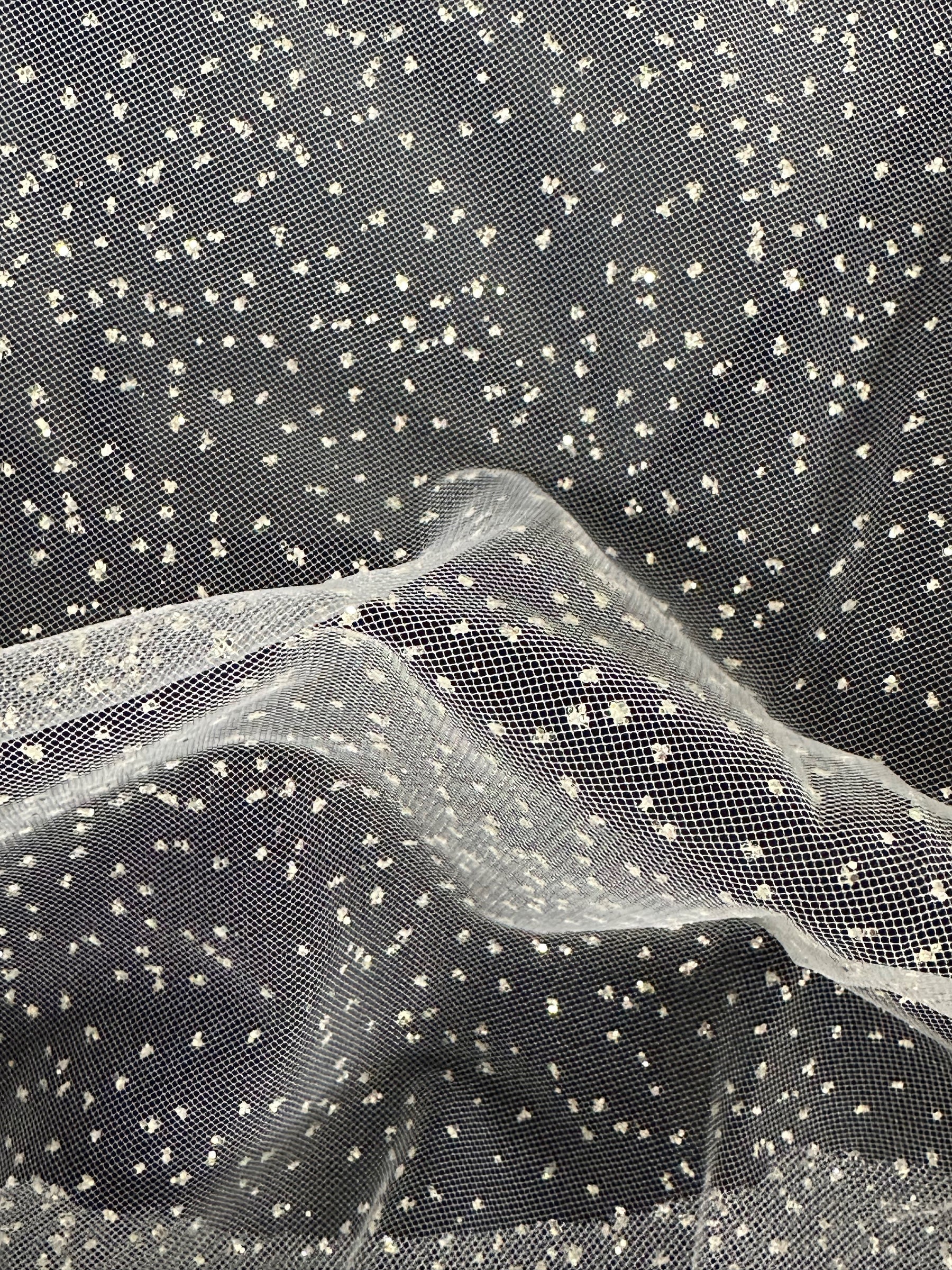 White Glitter Tulle - Blinder