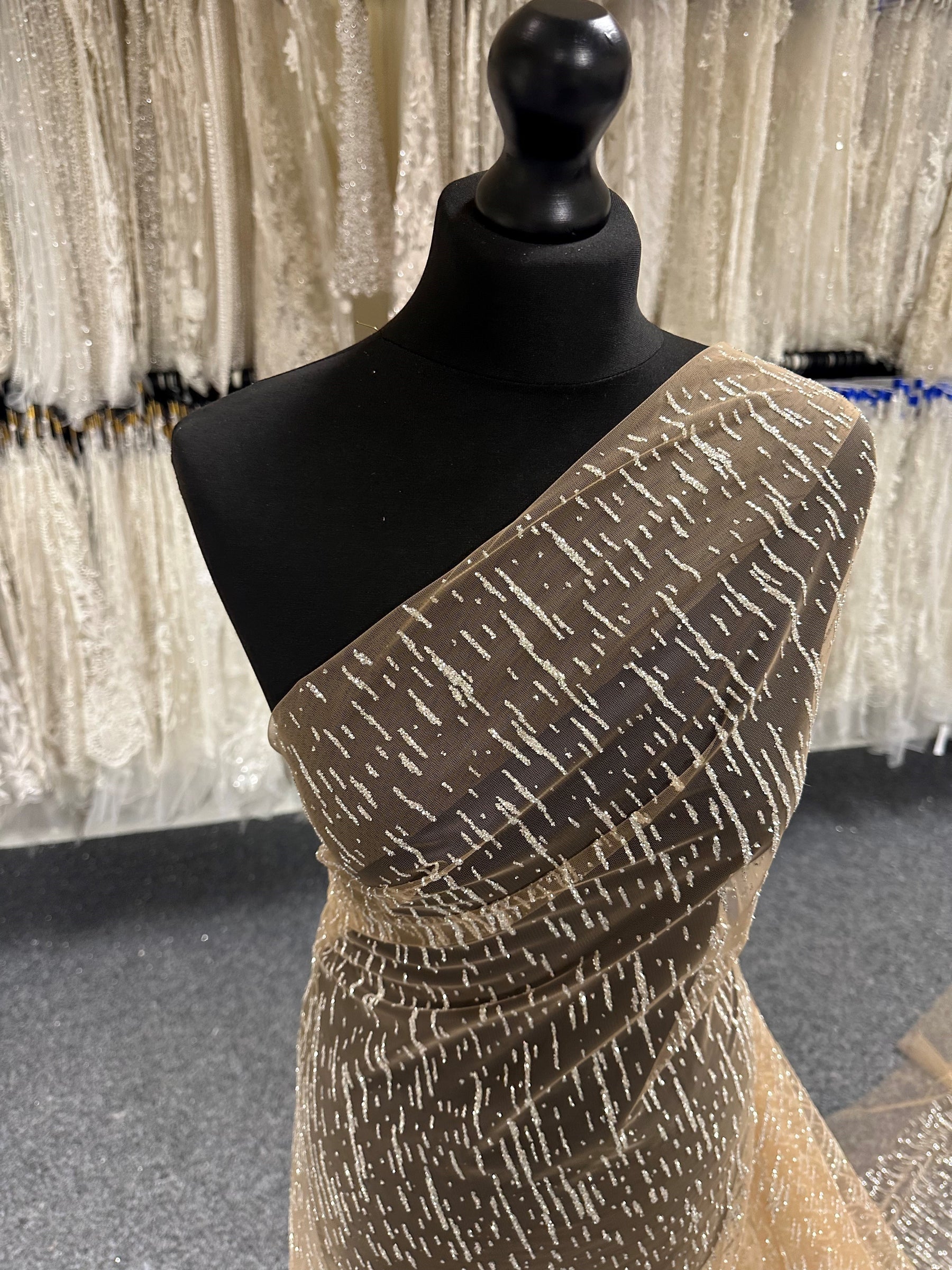 Dentelle Nude Glitter - Elise