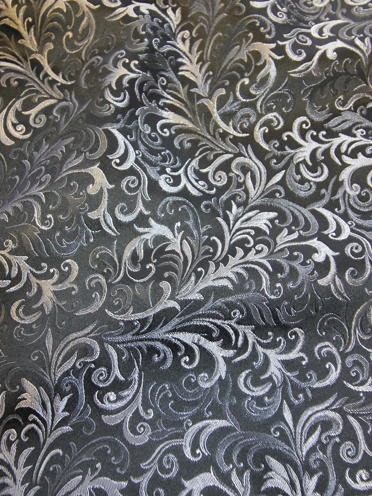 Brocart Jacquard Noir - Luxembourg