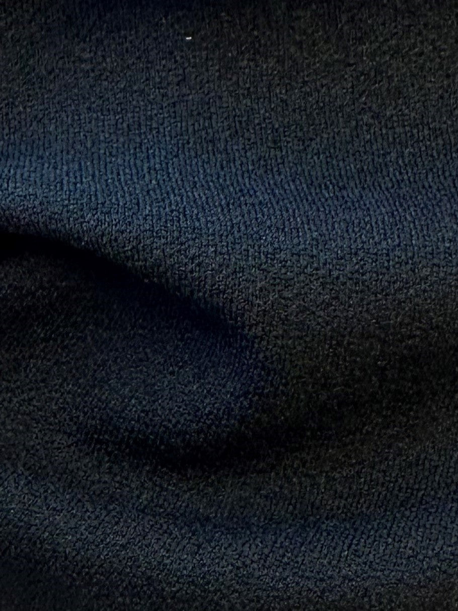 Crêpe scuba extensible noire - Farne