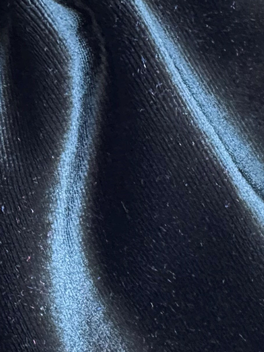 Velours de soie extensible noir - Carlotta (CF)