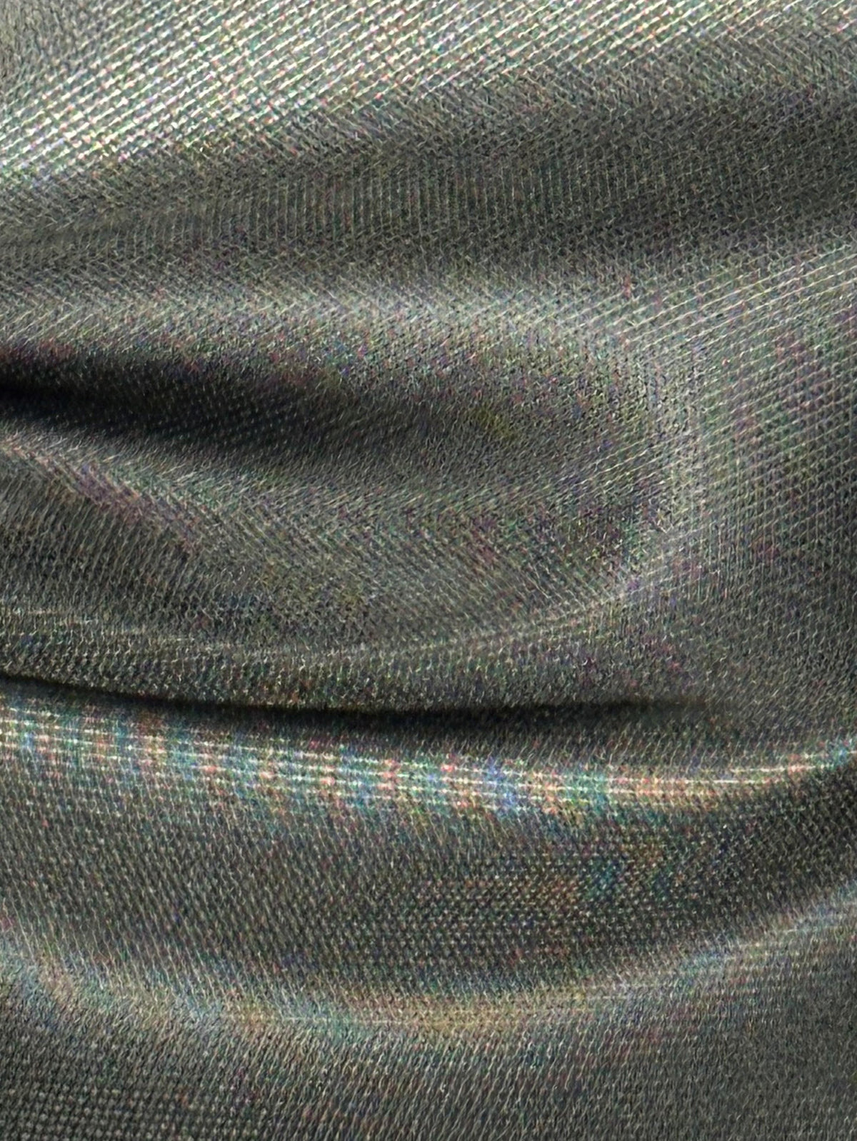 Tissu satiné en polyester noir - Redeem