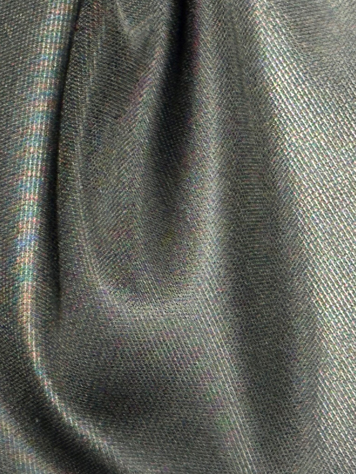 Tissu satiné en polyester noir - Redeem