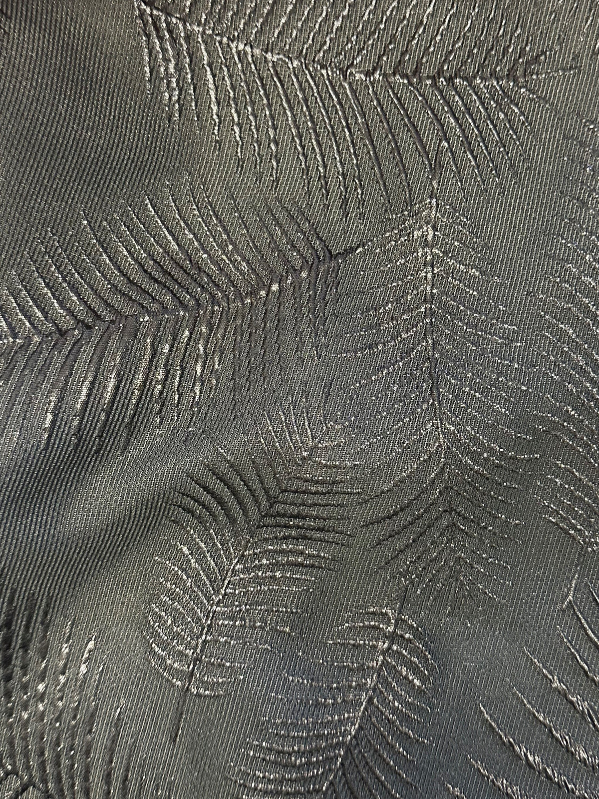 Tissu brocart noir - Vivant