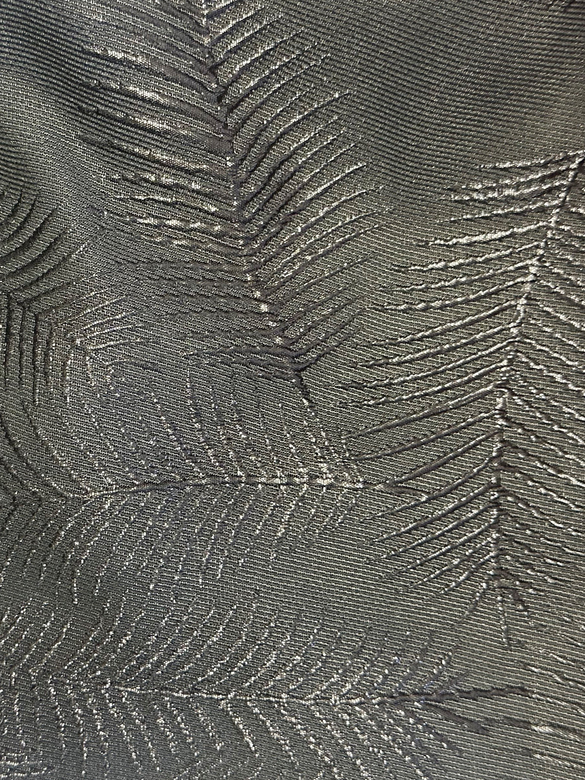 Tissu brocart noir - Vivant