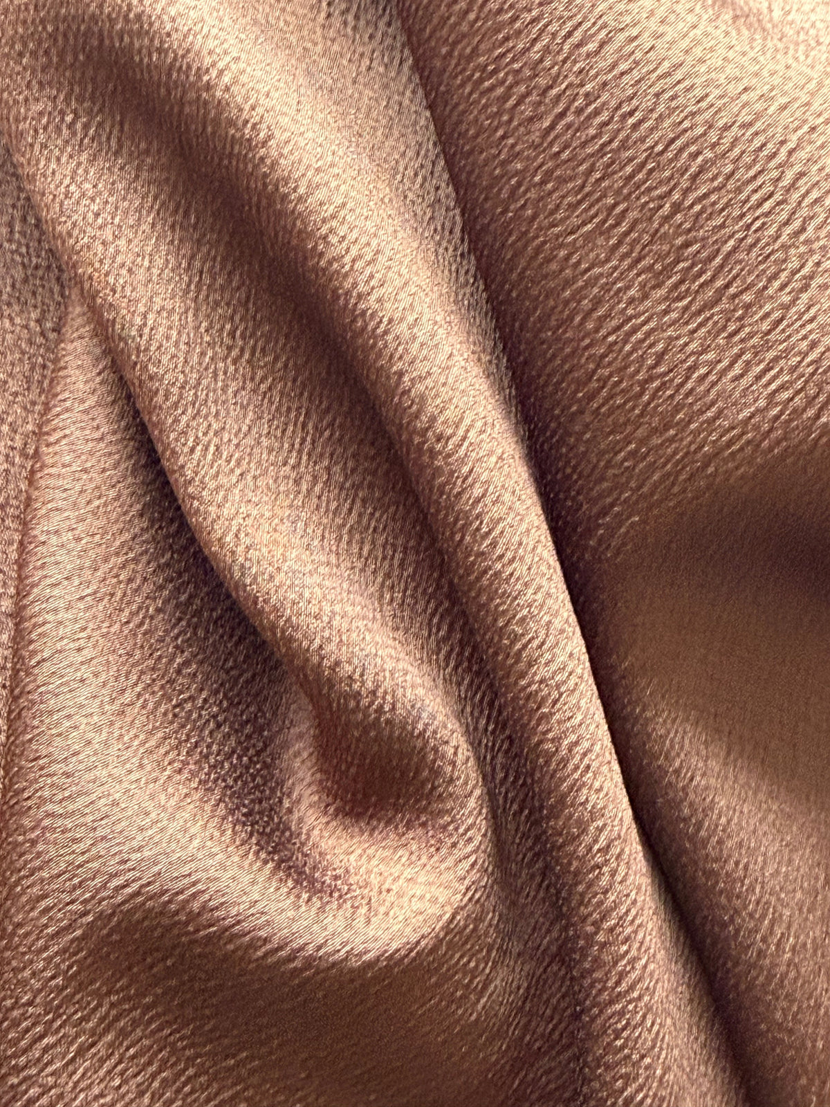 Crêpe de polyester marron - Temple