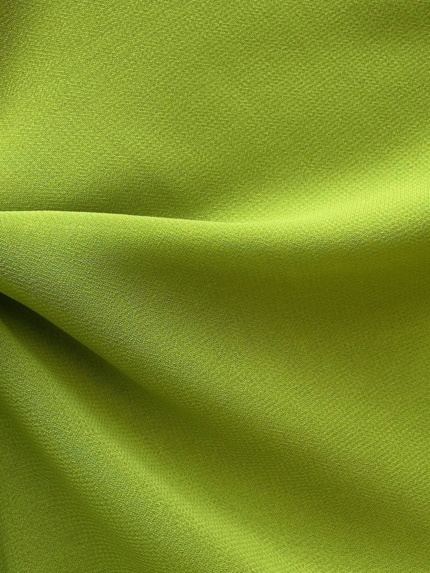 Mousseline de polyester vert citron - Benevolence