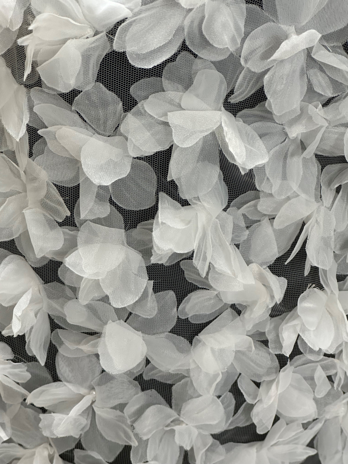 Dentelle fleurie 3D ivoire - Sheeba