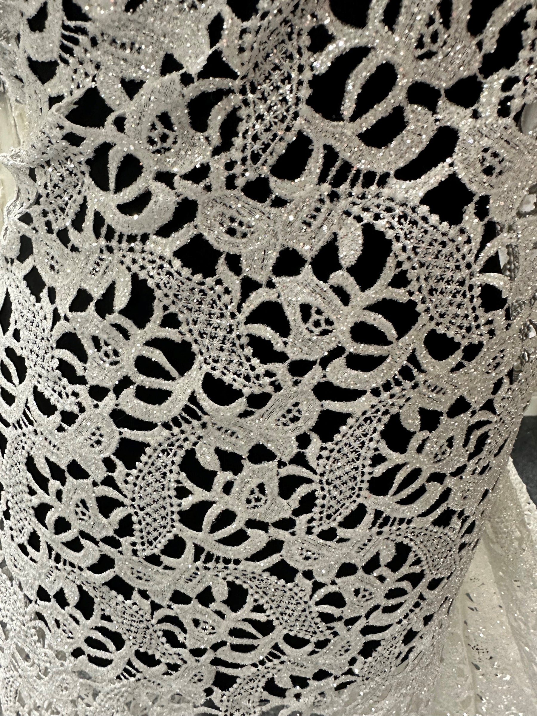 Dentelle pailletée ivoire - Logan