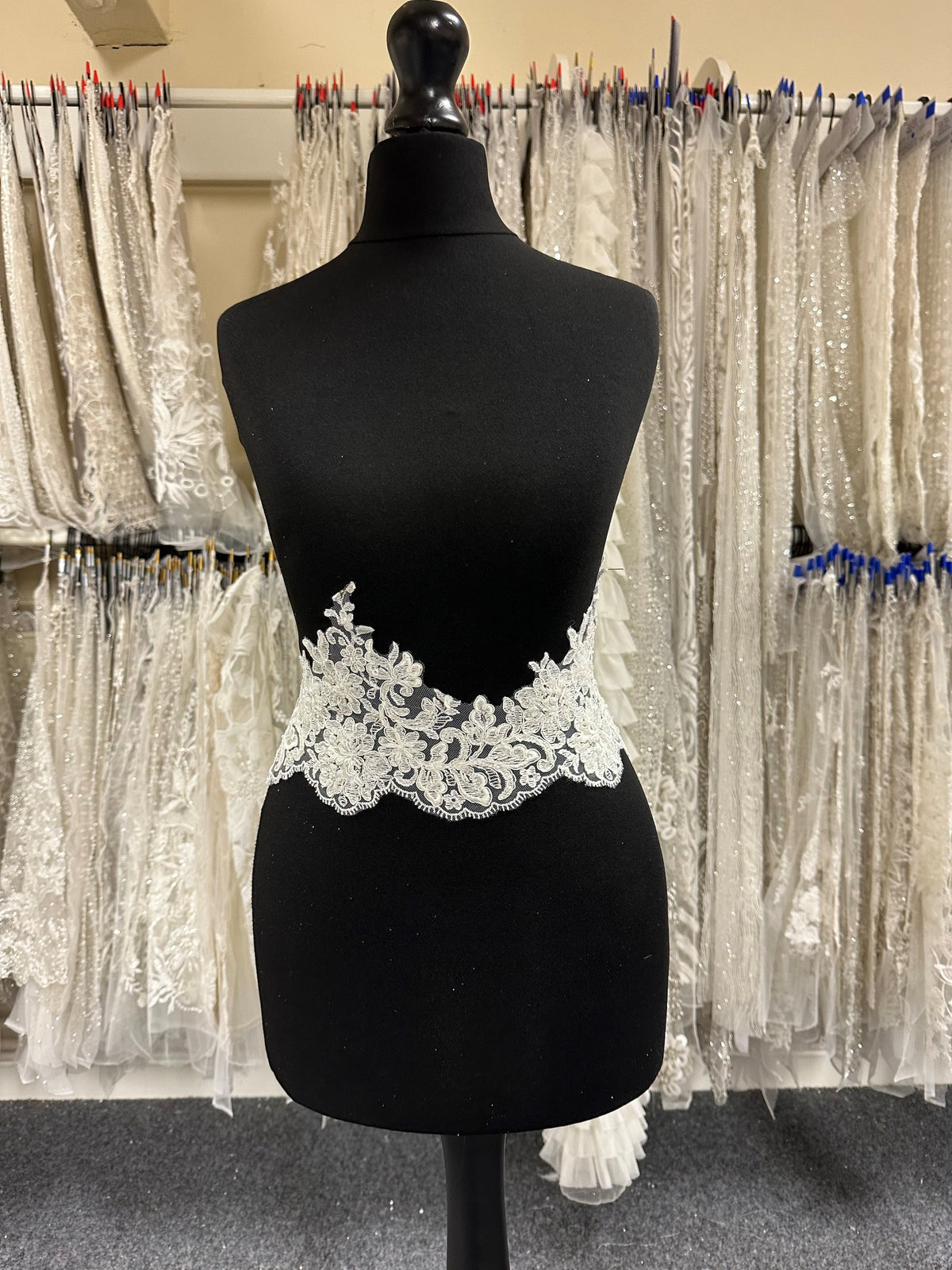 Ivory Beaded Lace Trim - EF2004