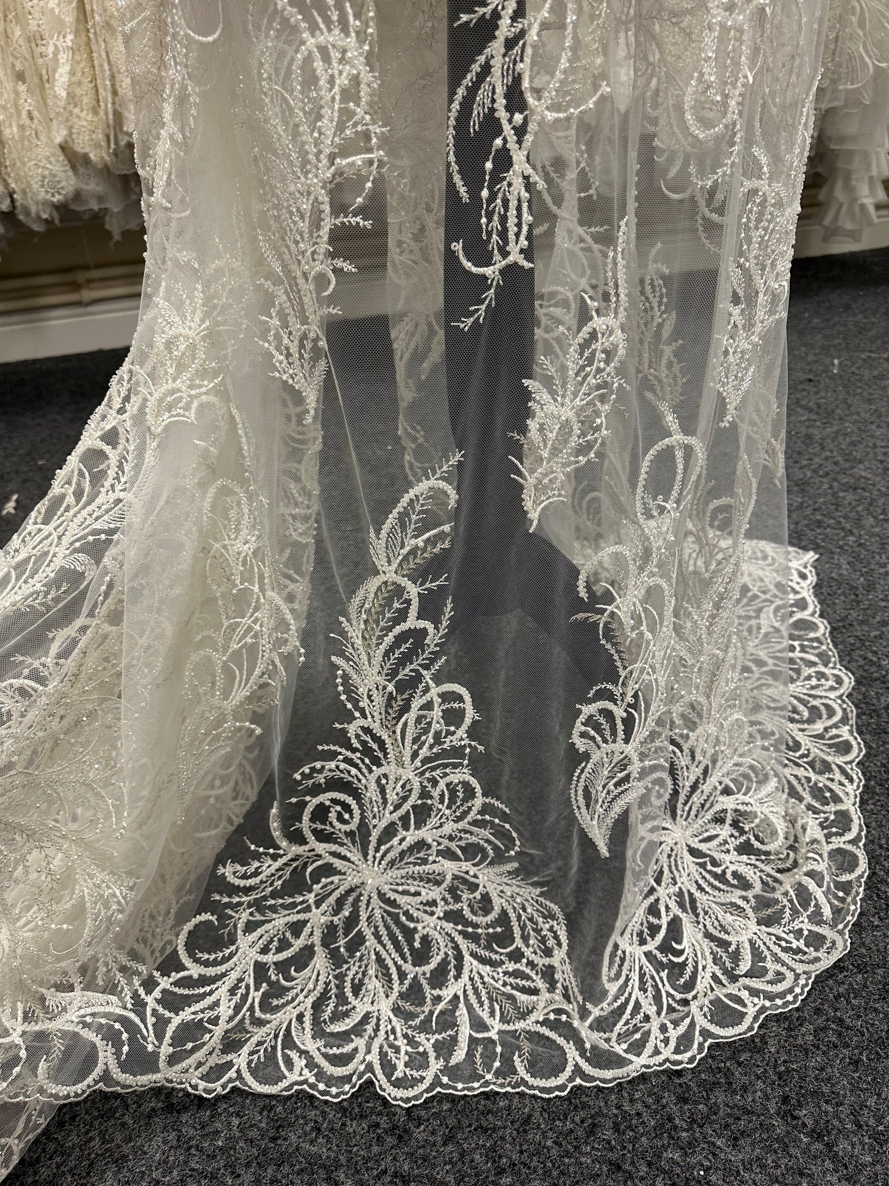 Dentelle Perlée Ivoire - Zanobia