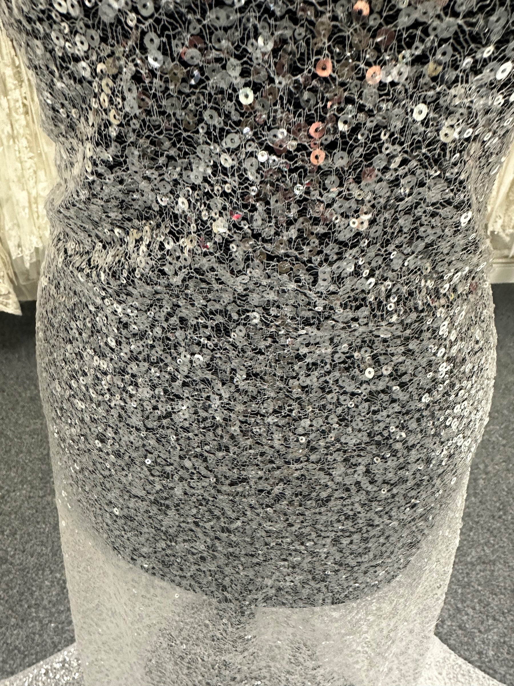 Tulle ivoire avec sequins - Flicker