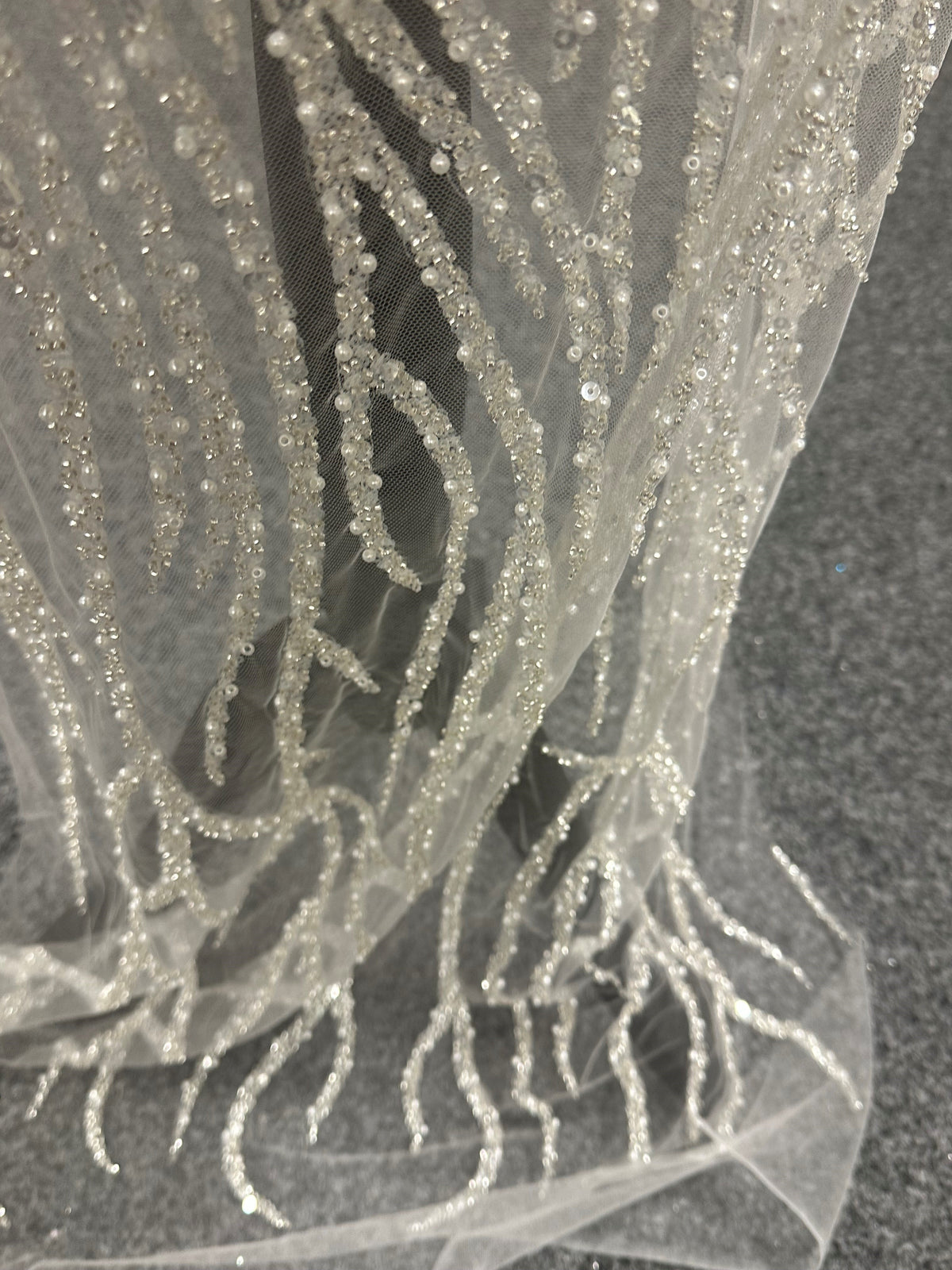 Tulle embelli ivoire - Alba