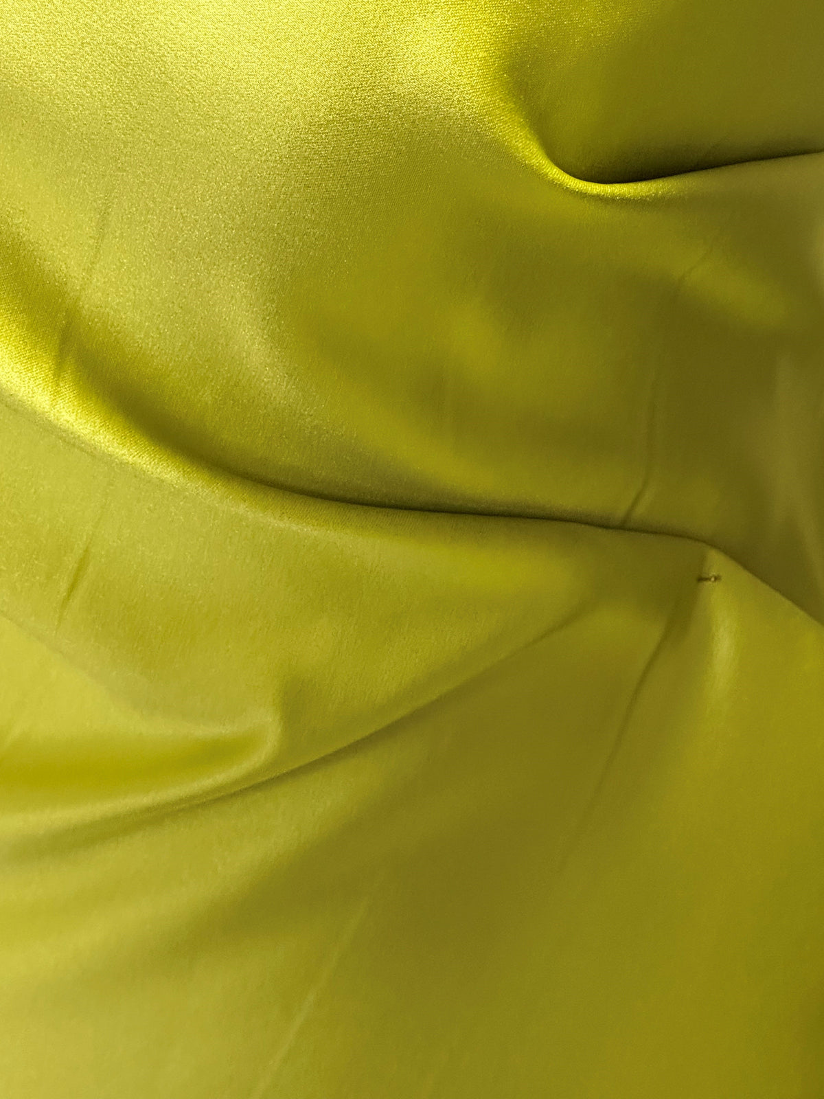 Satin Duchesse Polyester Chartreuse - Contessa