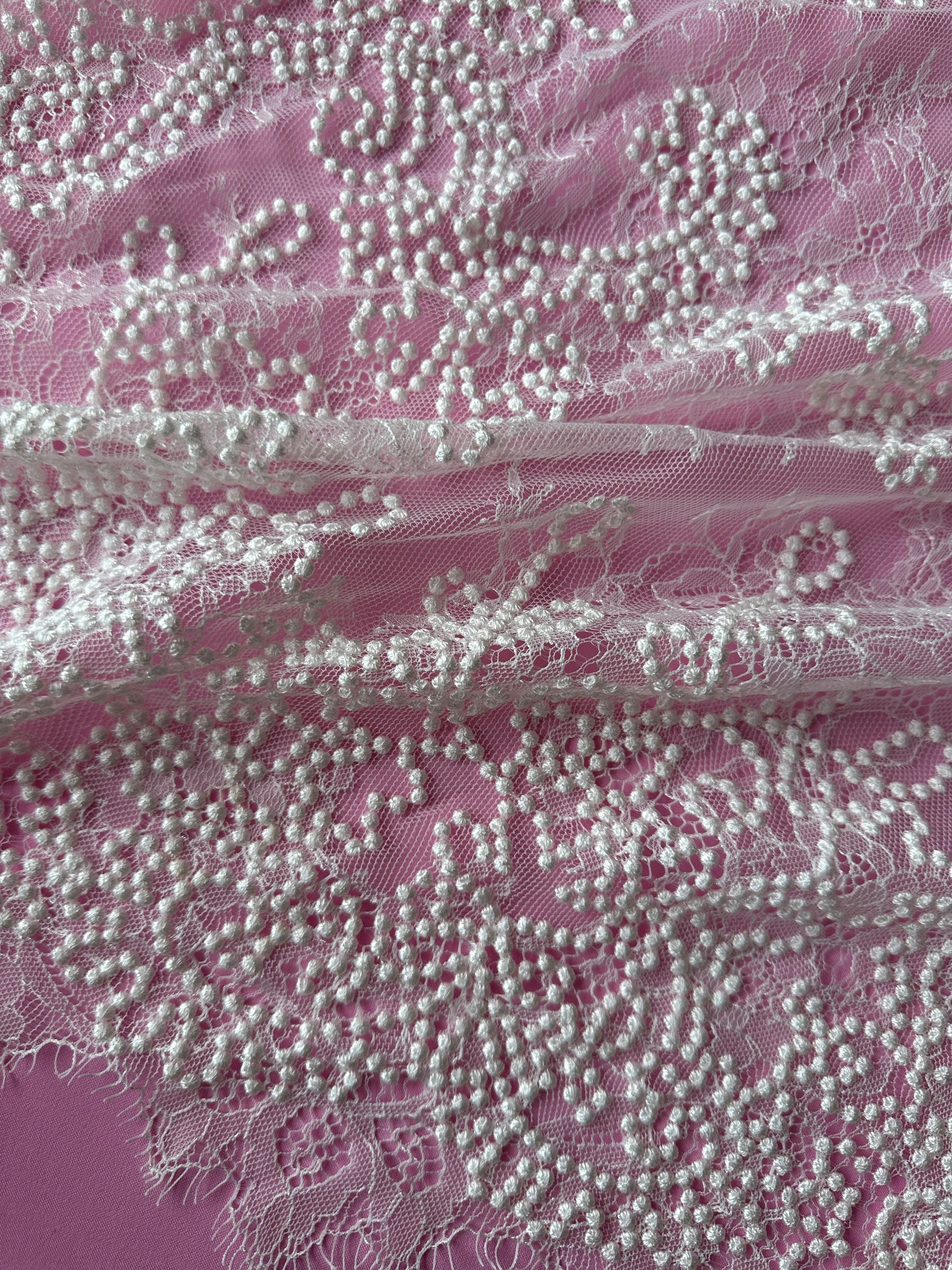 Dentelle Brodée Ivoire - Potentia