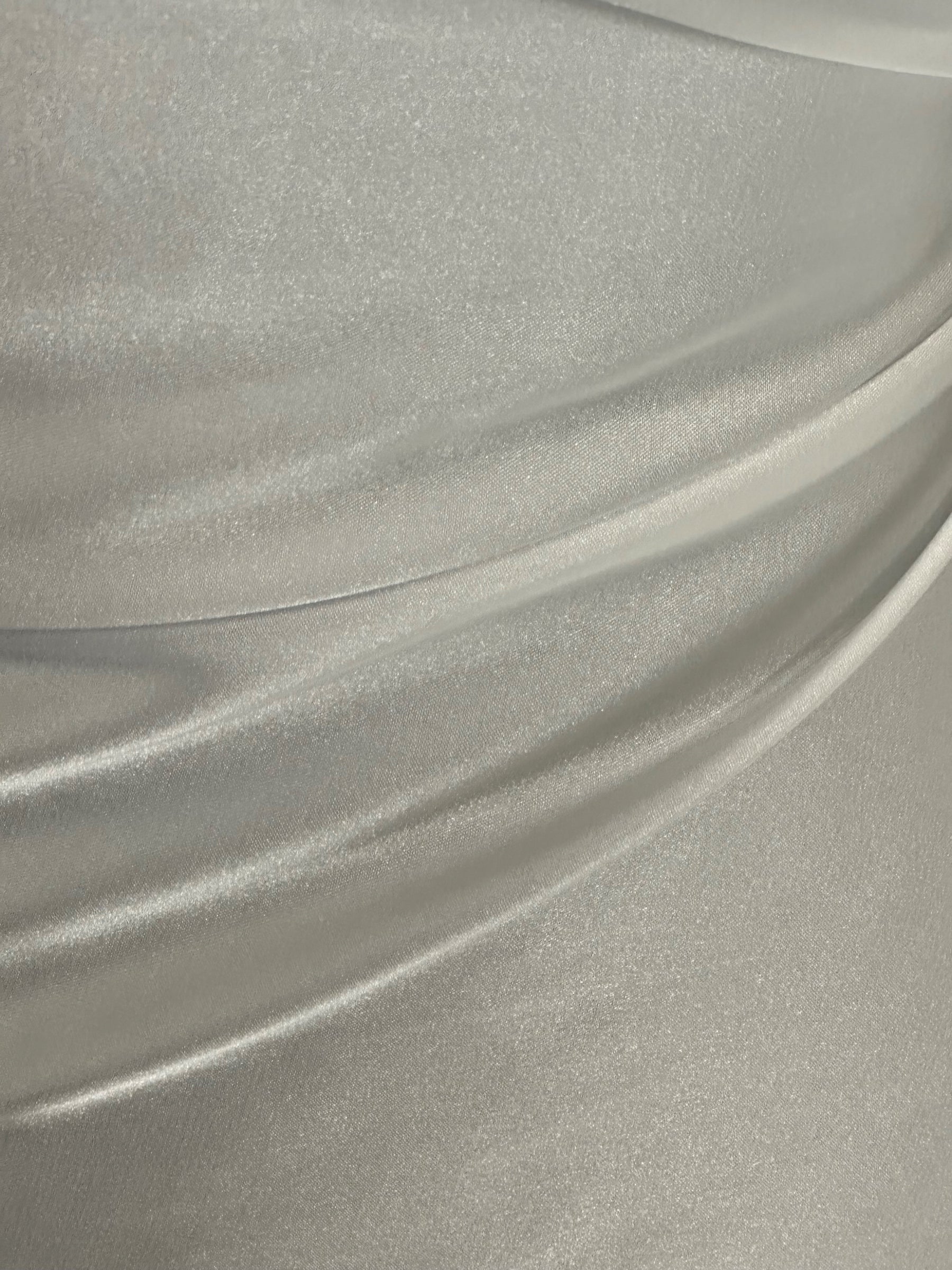 Satin extensible en polyester ivoire - Virtuoso