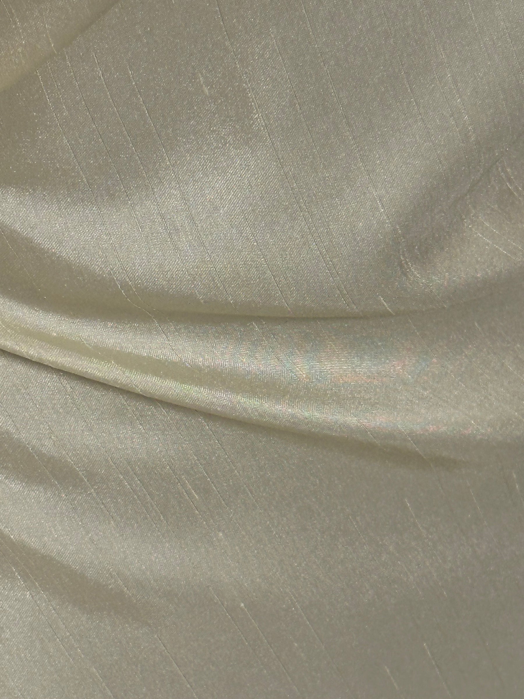 Dupion en satin de polyester crème - Clarté