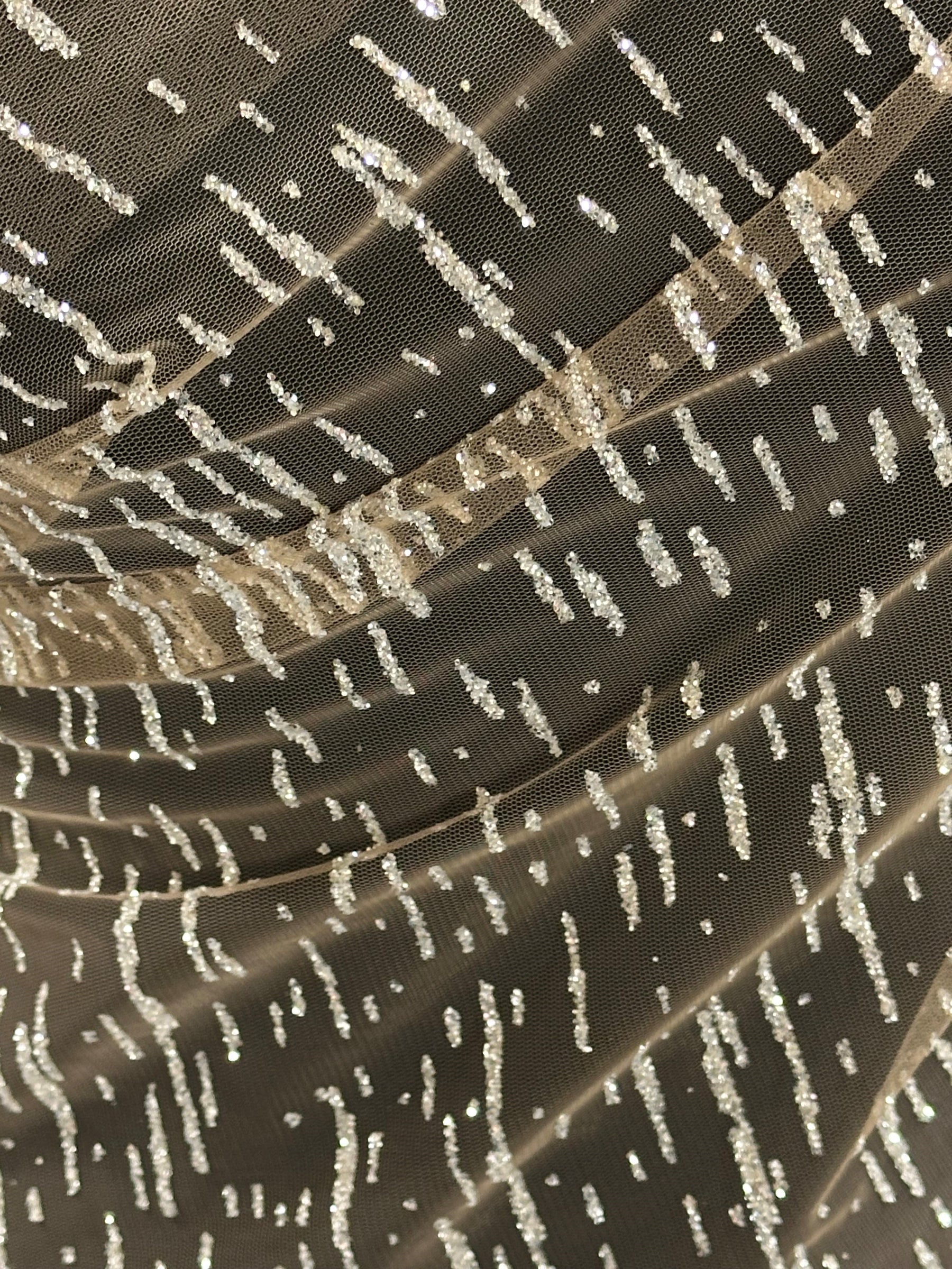 Dentelle Nude Glitter - Elise