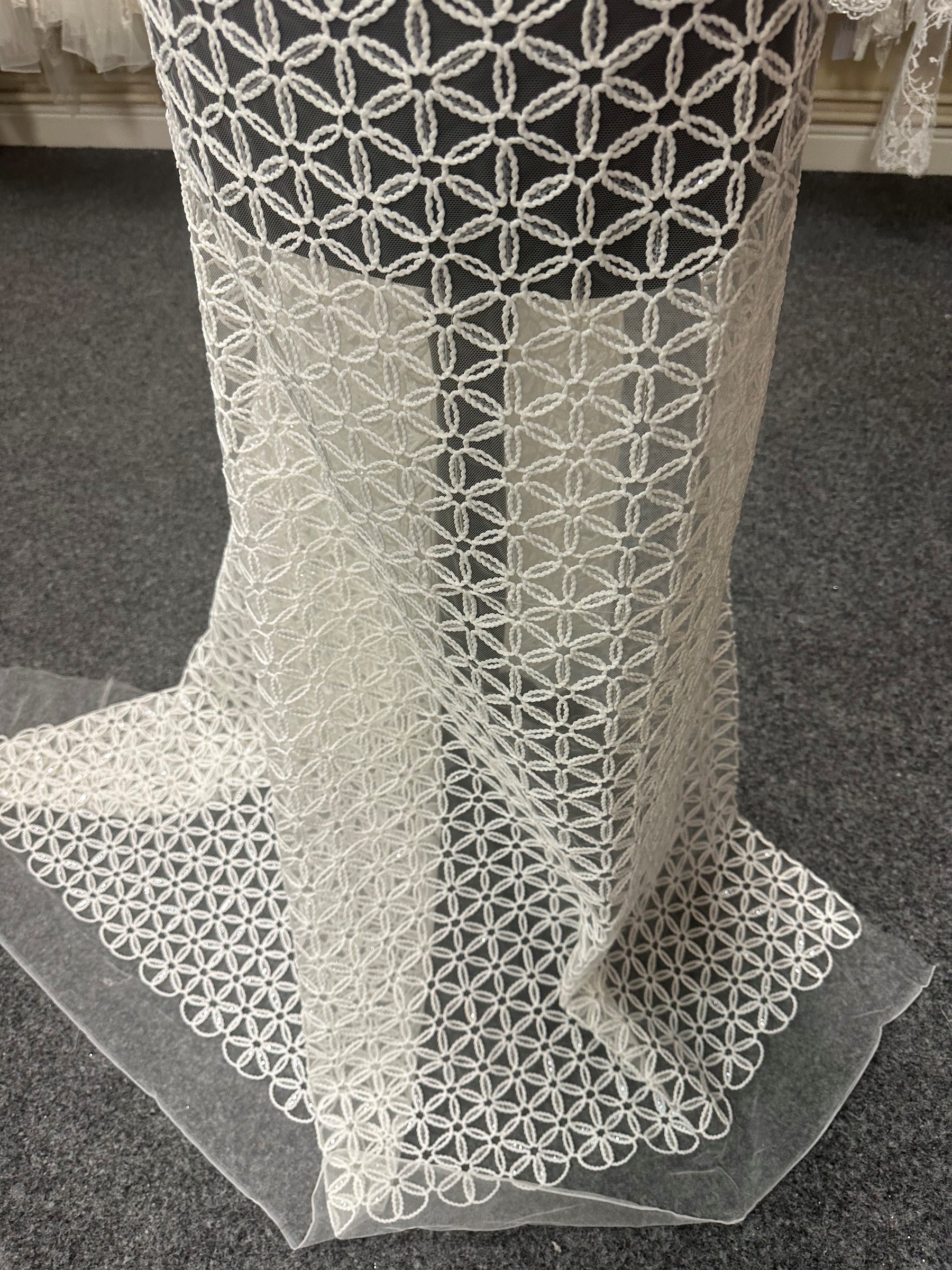 Dentelle Brodée Ivoire - Côme