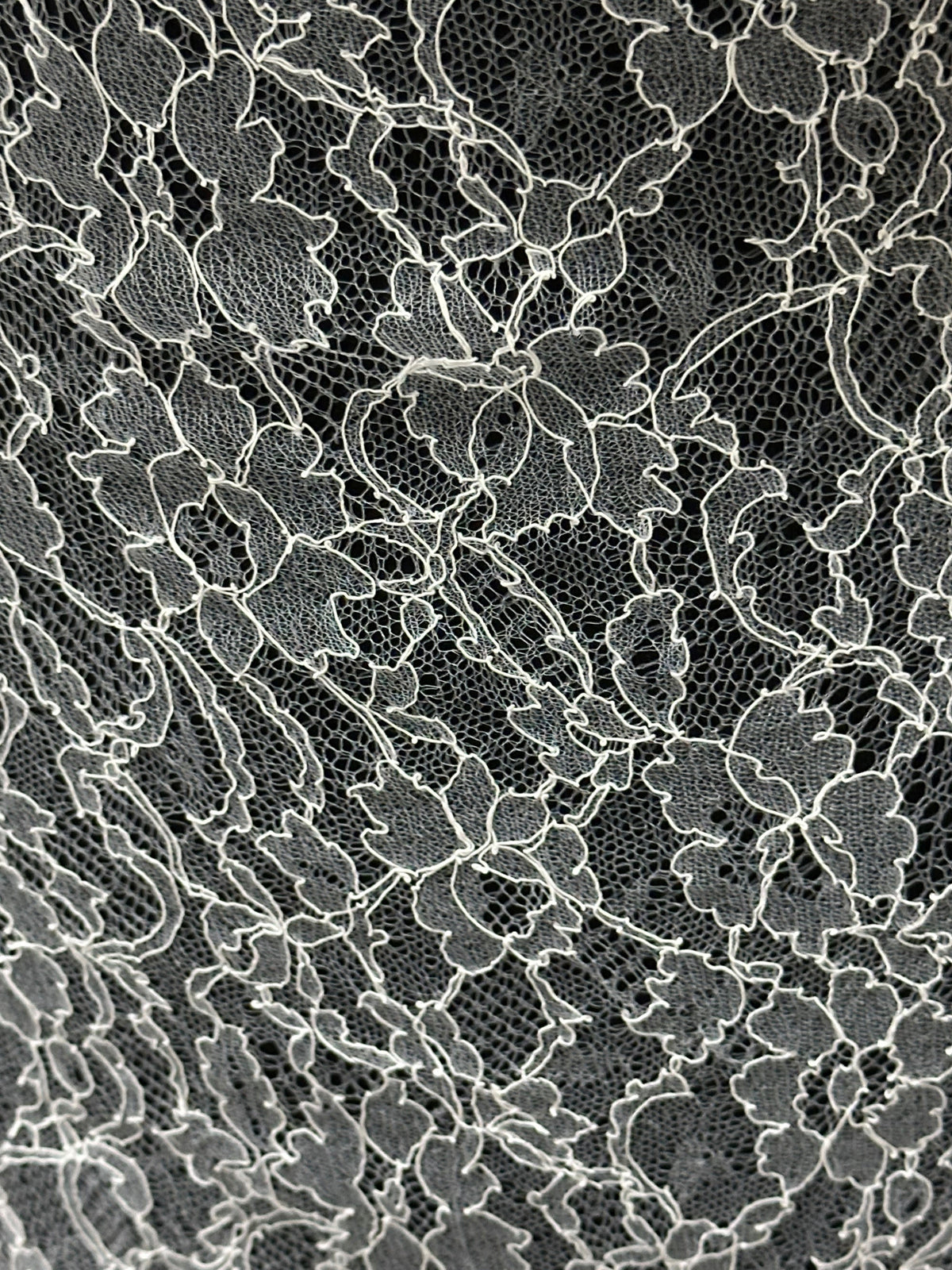 Dentelle de Chantilly blanche - Samantha